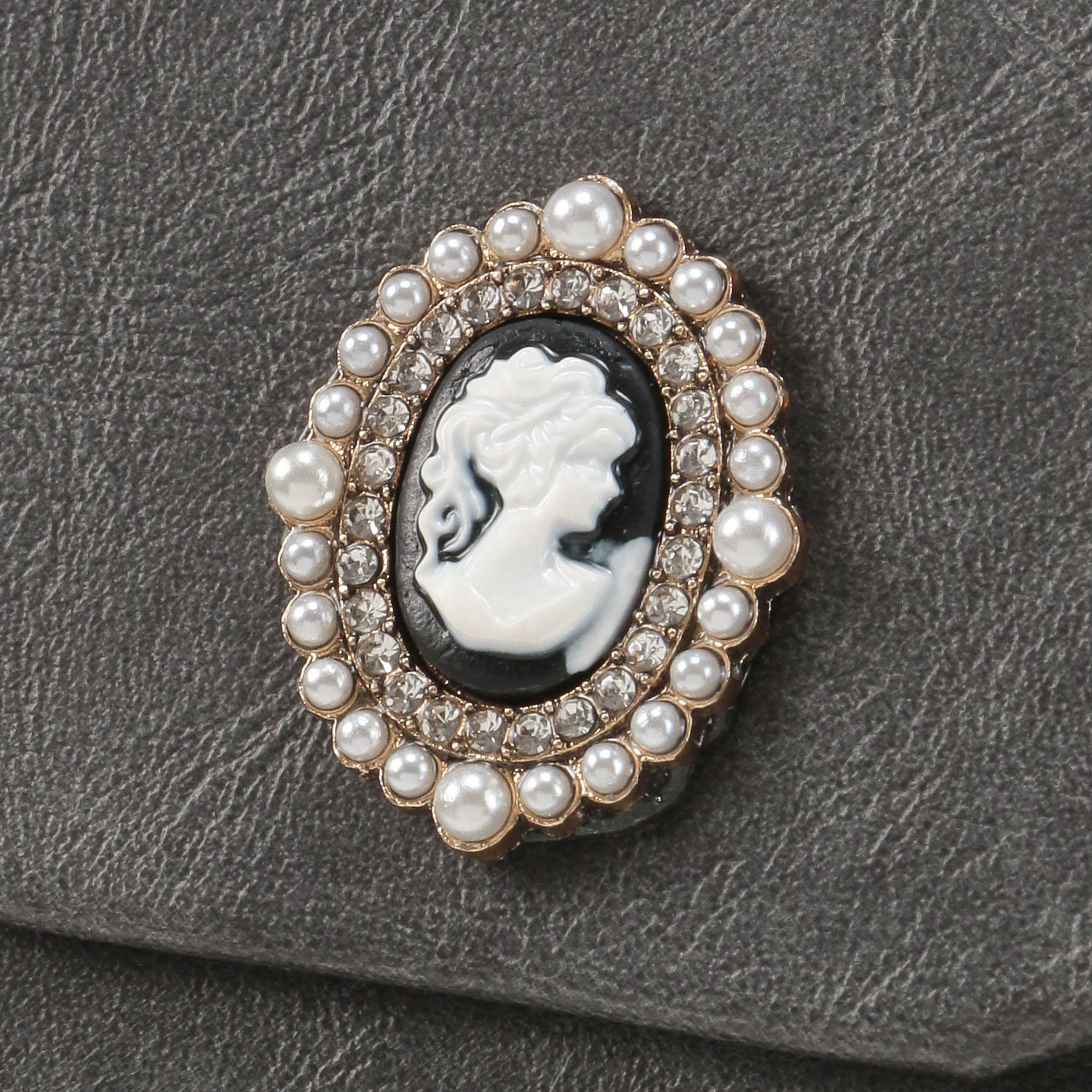 ビジュー付き折り畳み式メガネケース - 画像5