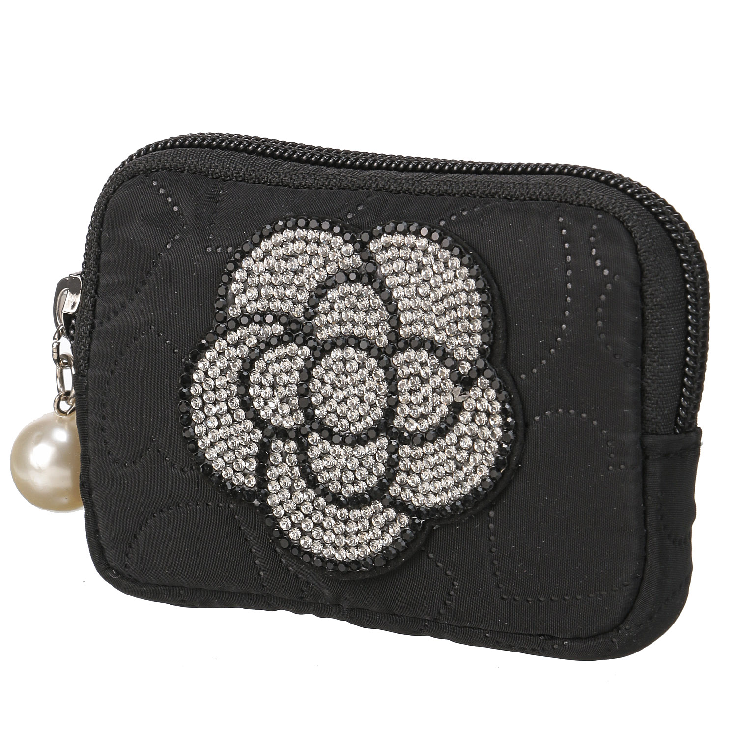 デコレーション ハート柄キルティングミニポーチ - 画像3