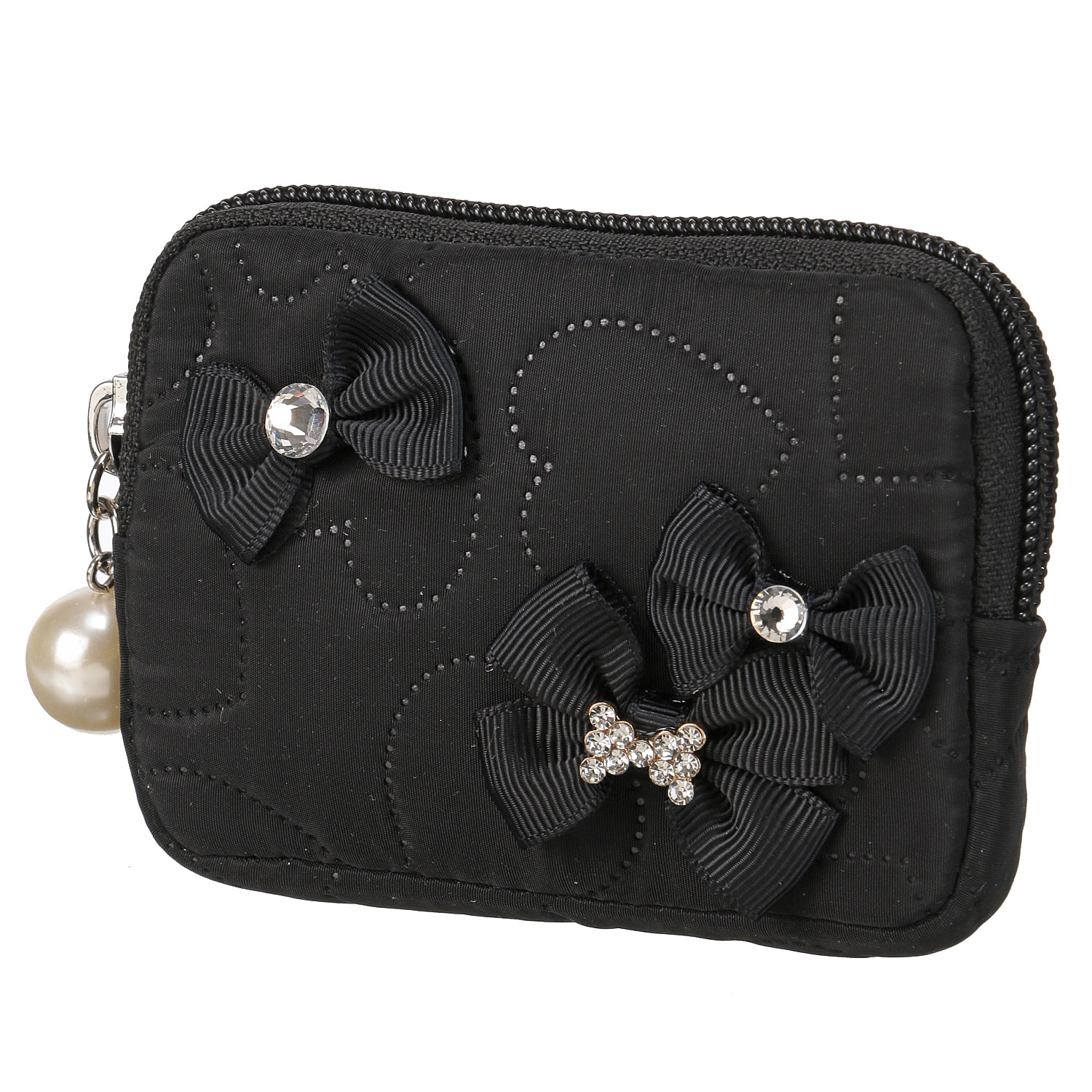 デコレーション ハート柄キルティングミニポーチ - 画像4