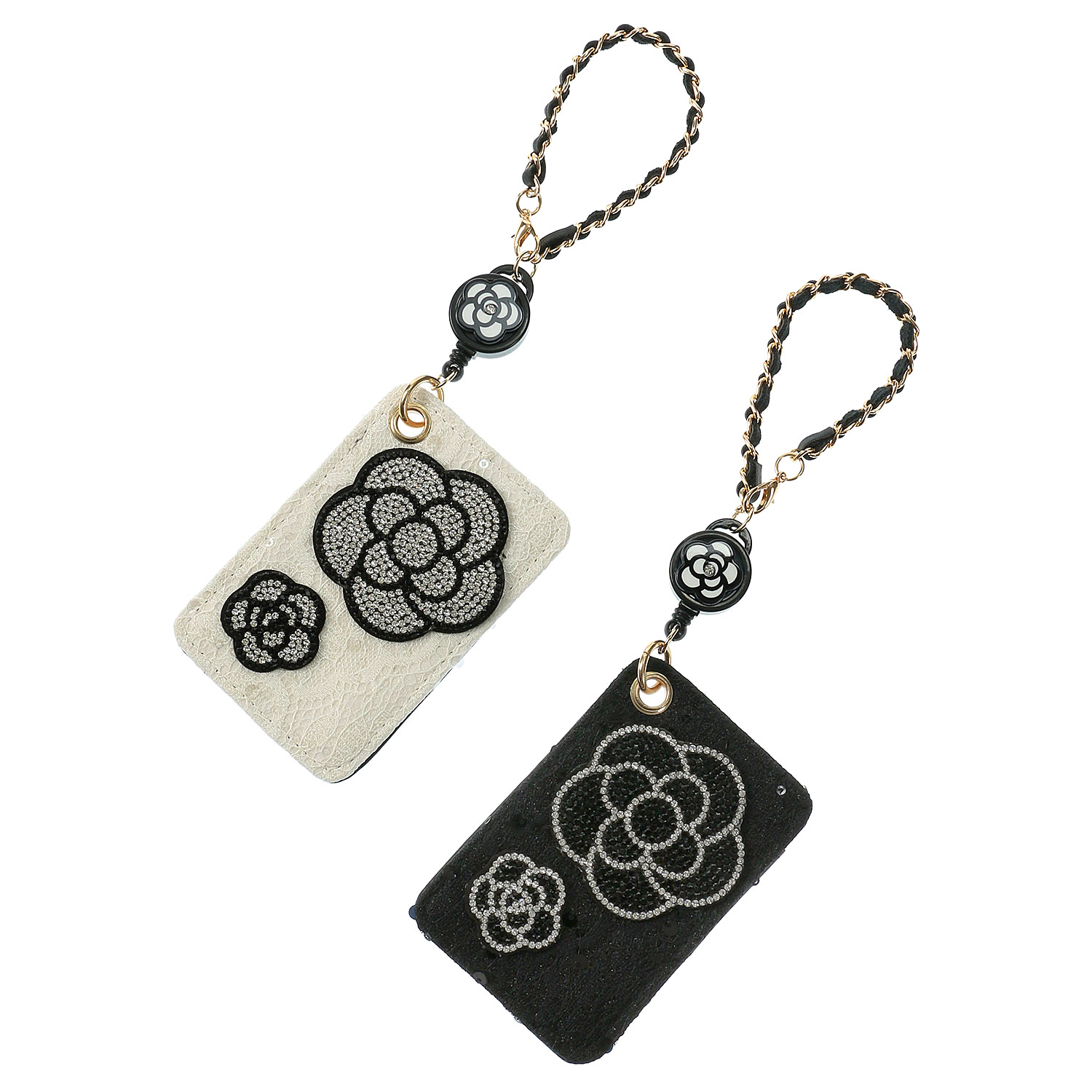 デコレーション レーススパンコールパスケース - 画像1