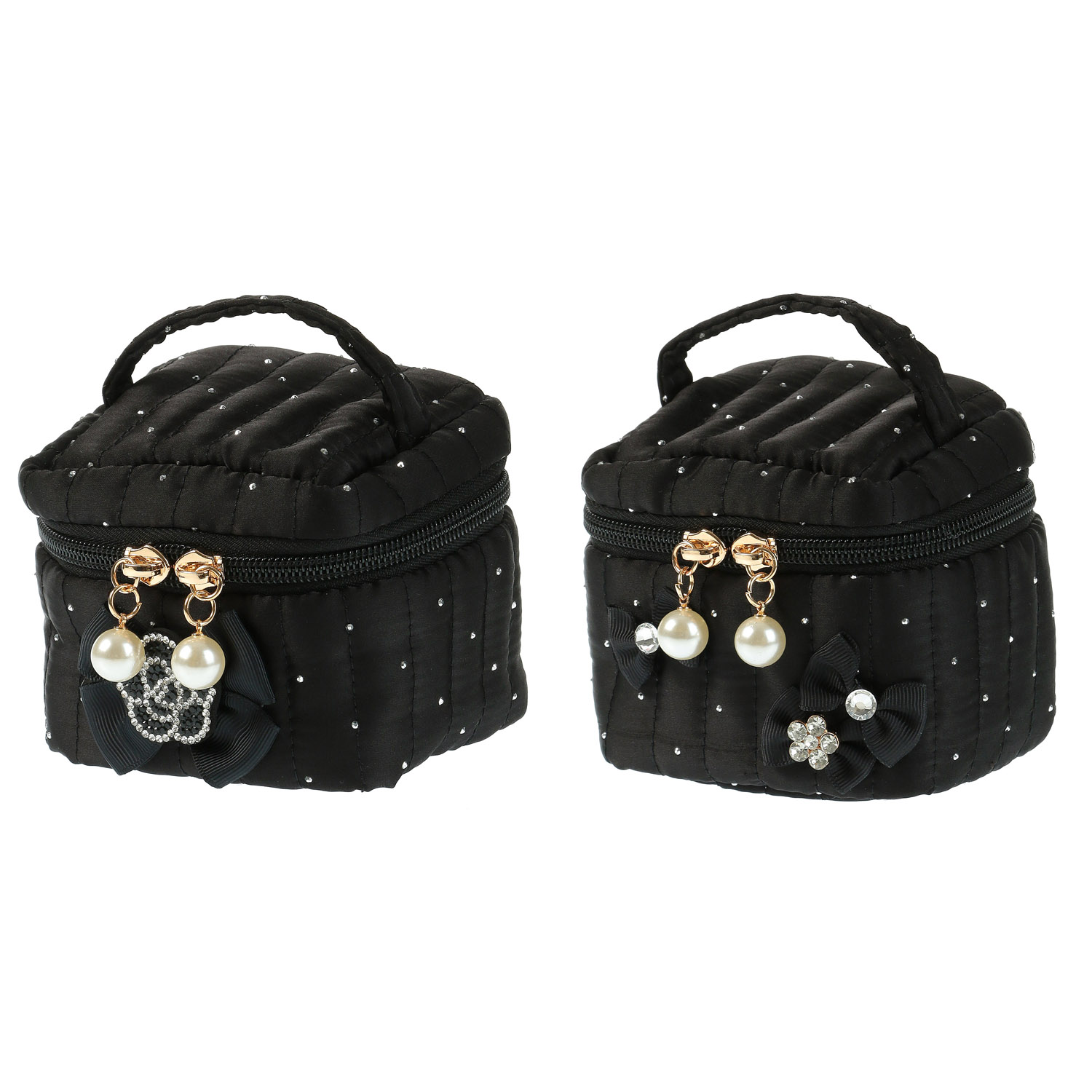 ラインストーン付き ミニバニティポーチ - 画像1