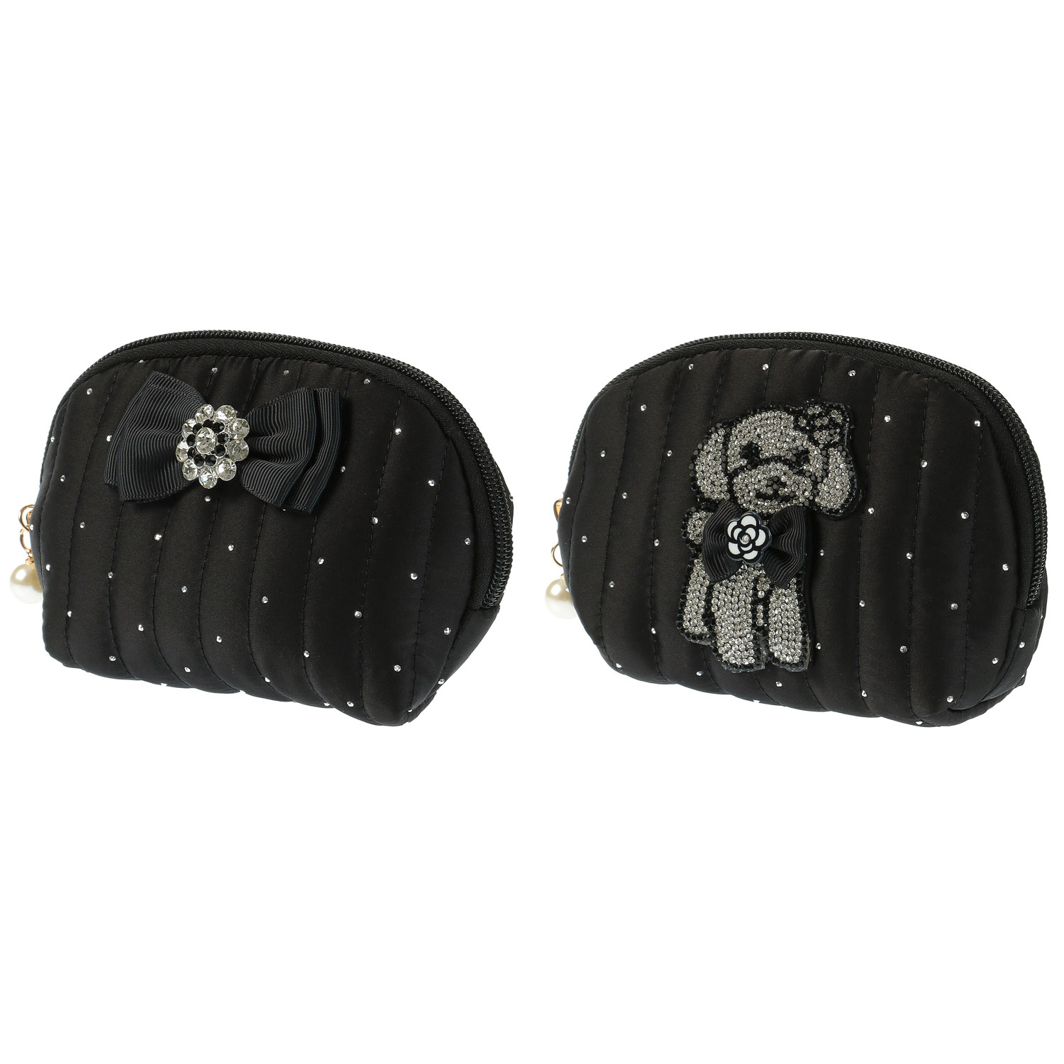 ラインストーン付き シェル型ポーチ - 画像1