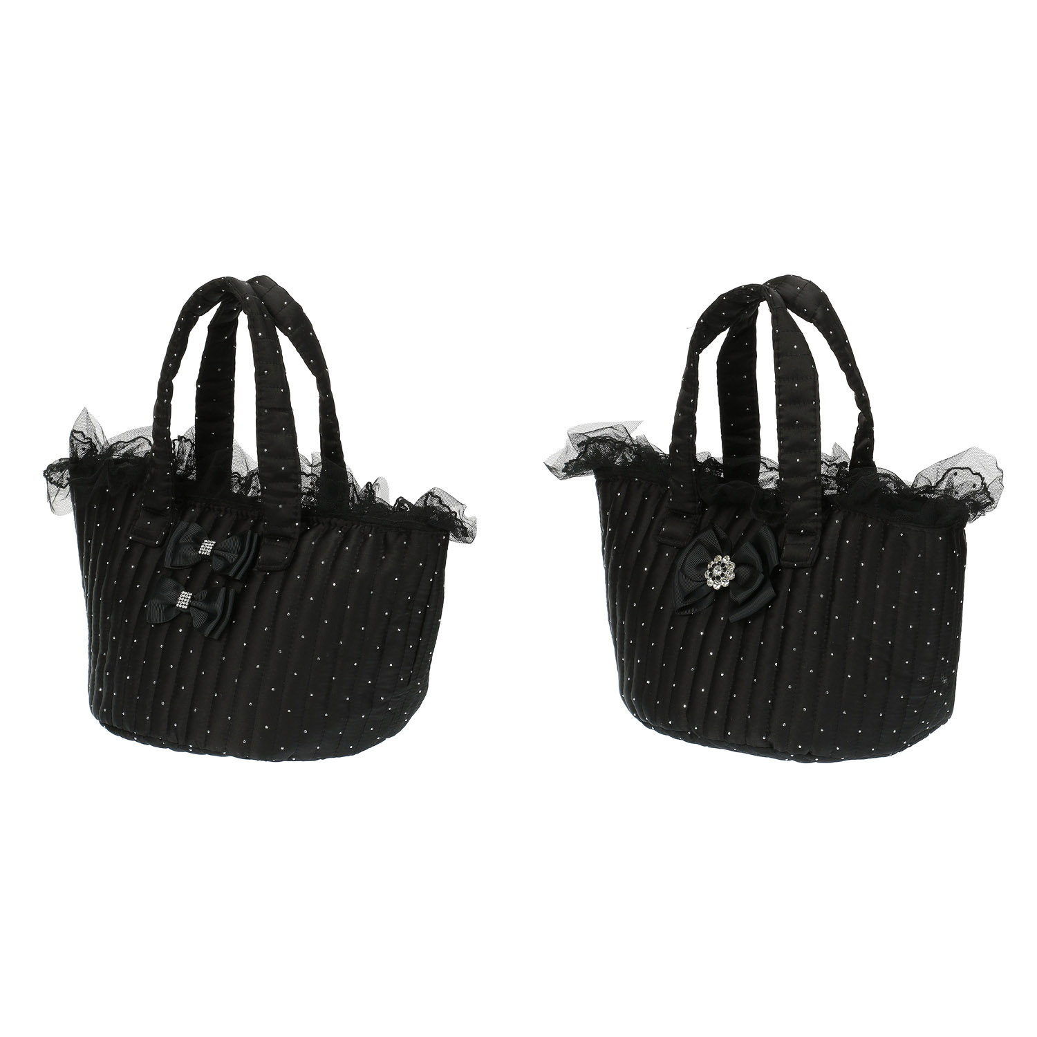 ラインストーン付きフリルバッグ - 画像1