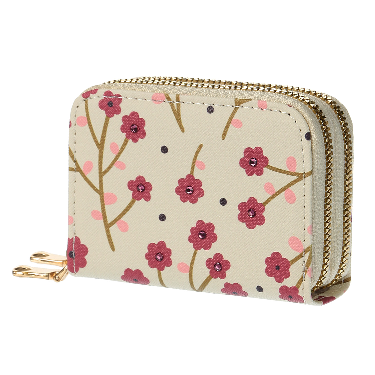 ビジュー付き花柄カードケース - 画像7