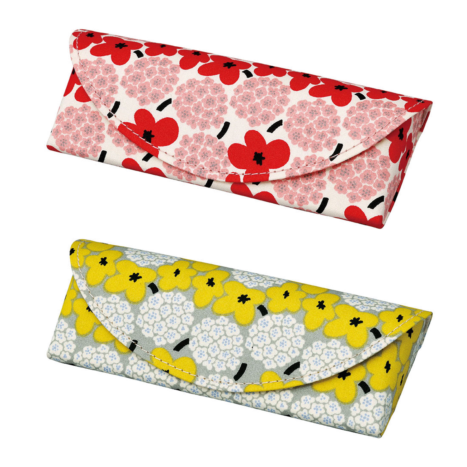 ミニブーケ柄メガネケ－ス