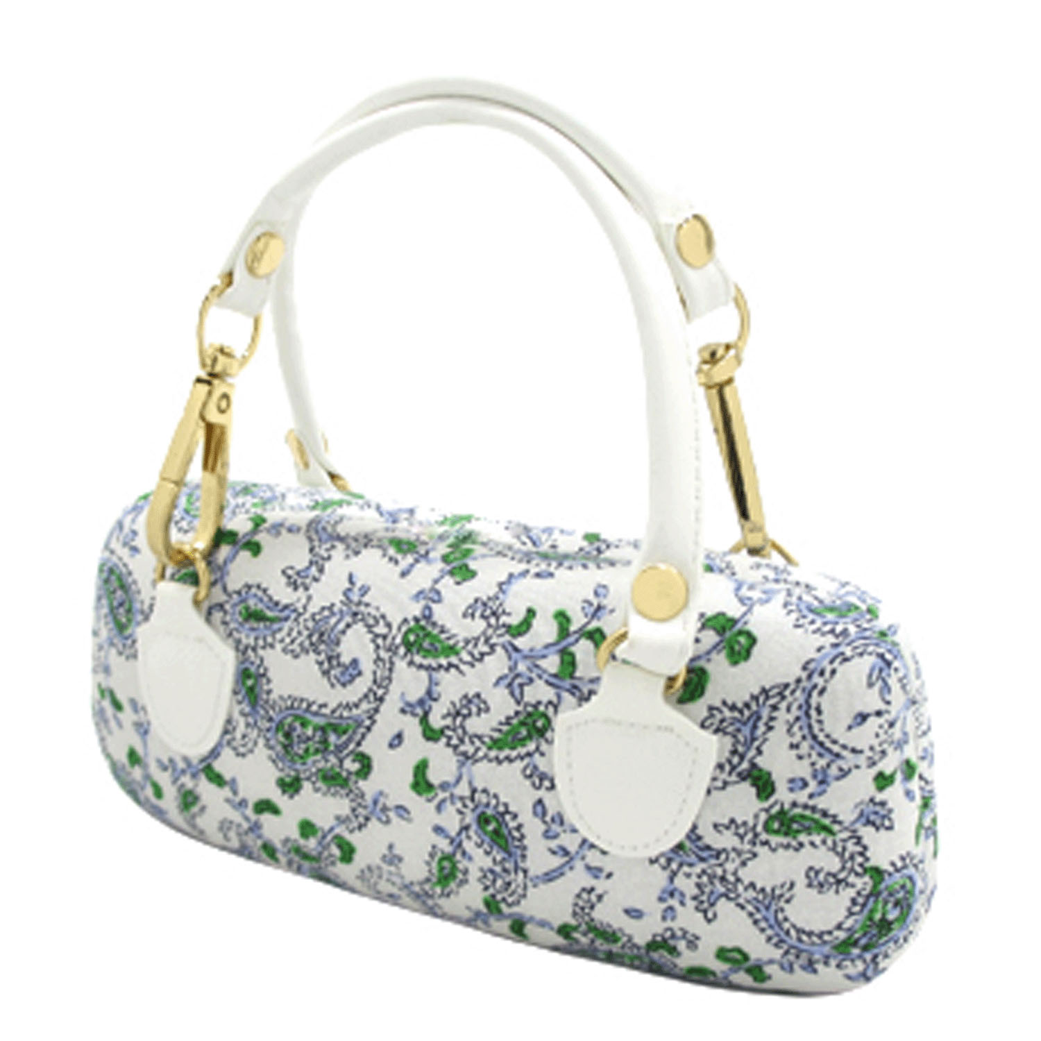 持ち手付メガネケース ペイズリー柄 - 画像2