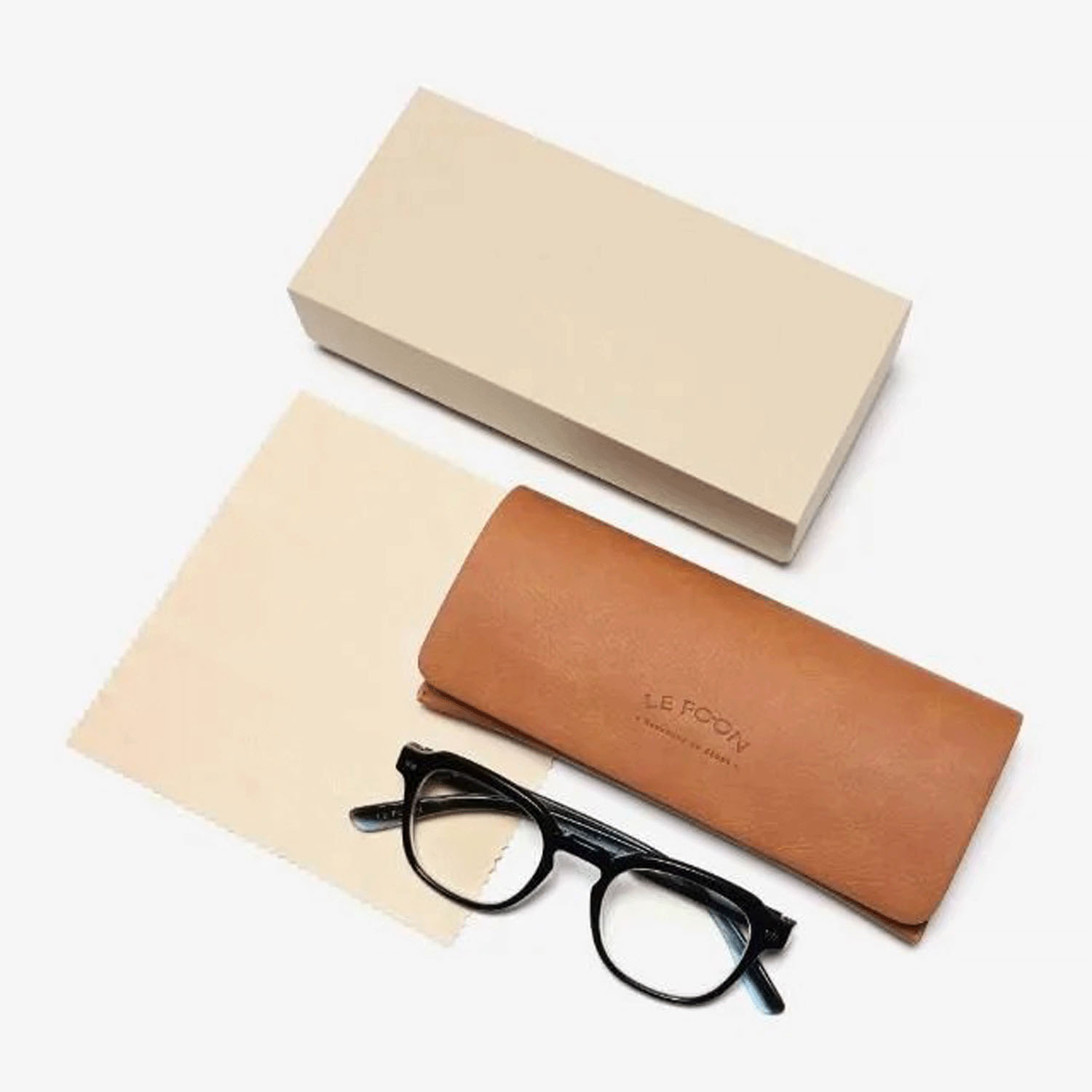 【LE FOON】Vintage crown ARリーディンググラス ブラウンデミ - 画像2