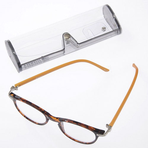 【1．0、1．5、2．0度は次回納期未定】リーディンググラス ブラウン×イエロー