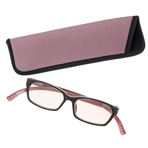 ネックリーダーズ ウェリントン型 ブラウン×ピンク