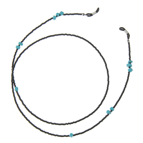 グラスコード 黒・ターコイズ - 画像1