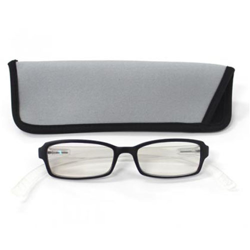 【動画あり】ネックリーダーズ スタンダード型 バイカラー（マットブラック×クリア） - 画像1