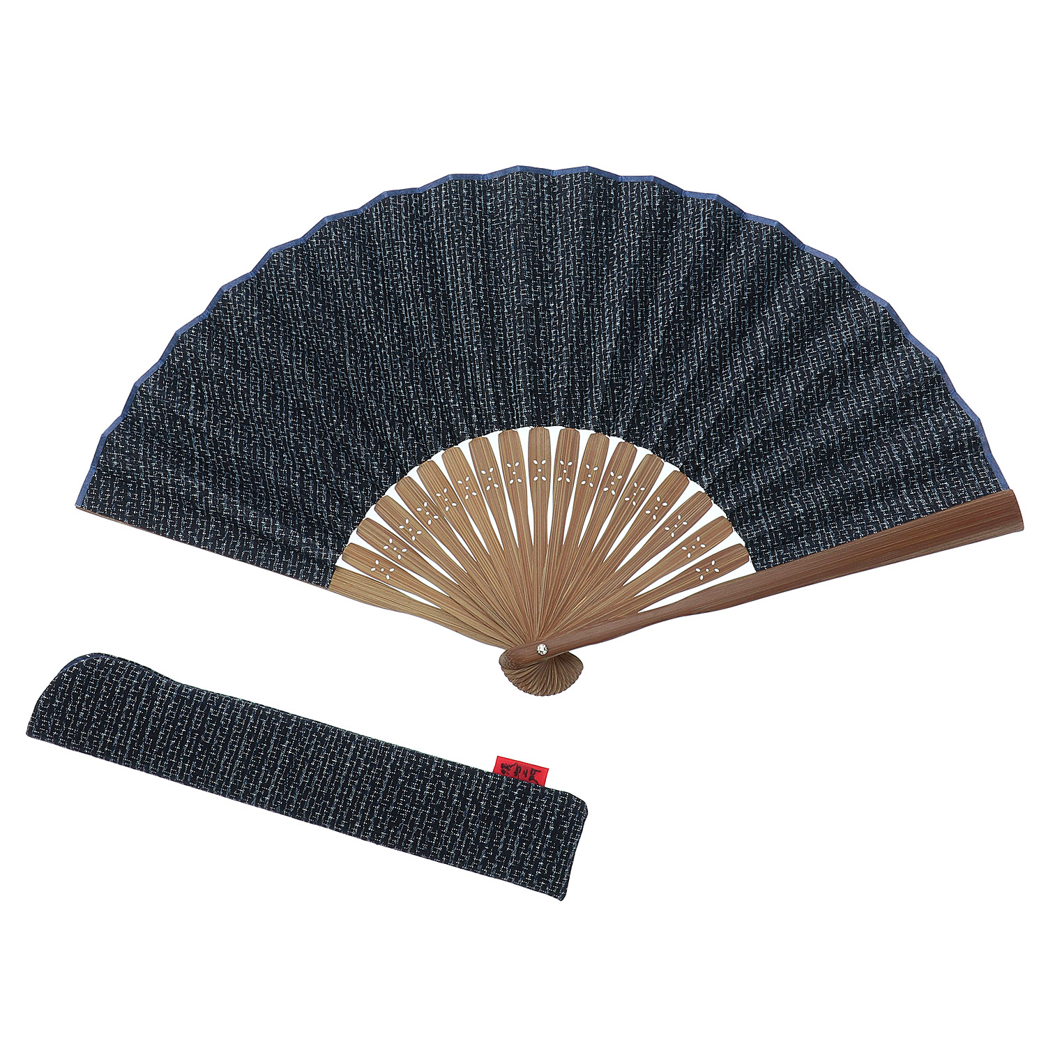 【儀右ヱ門】久留米絣扇子セット - 画像3
