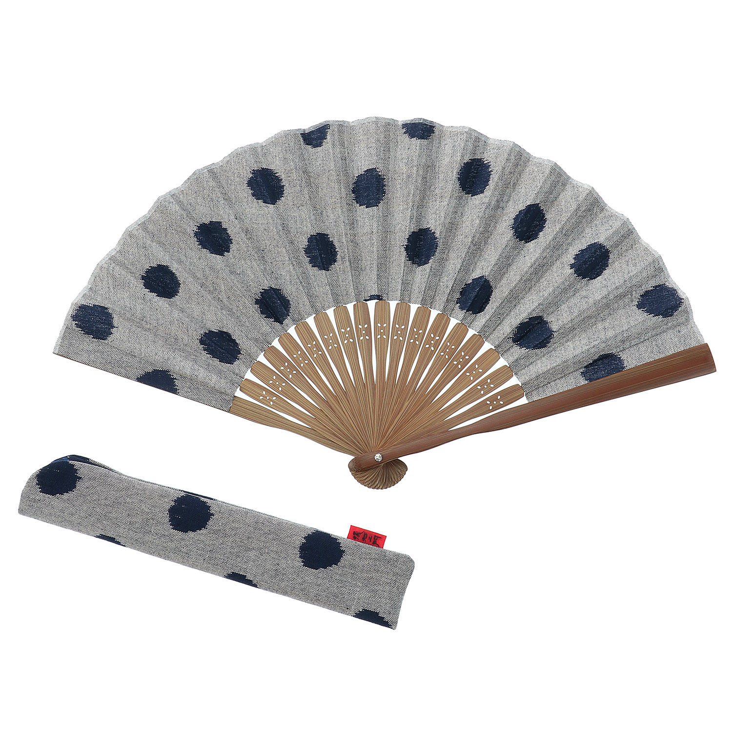 【儀右ヱ門】久留米絣扇子セット - 画像5