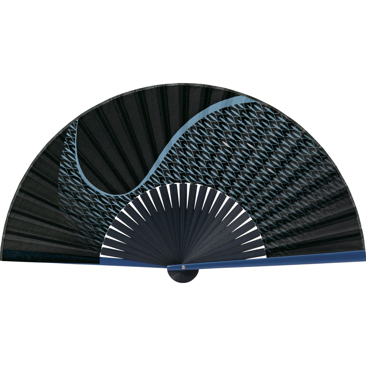 紳士用扇子 サカナグラデ ブルー