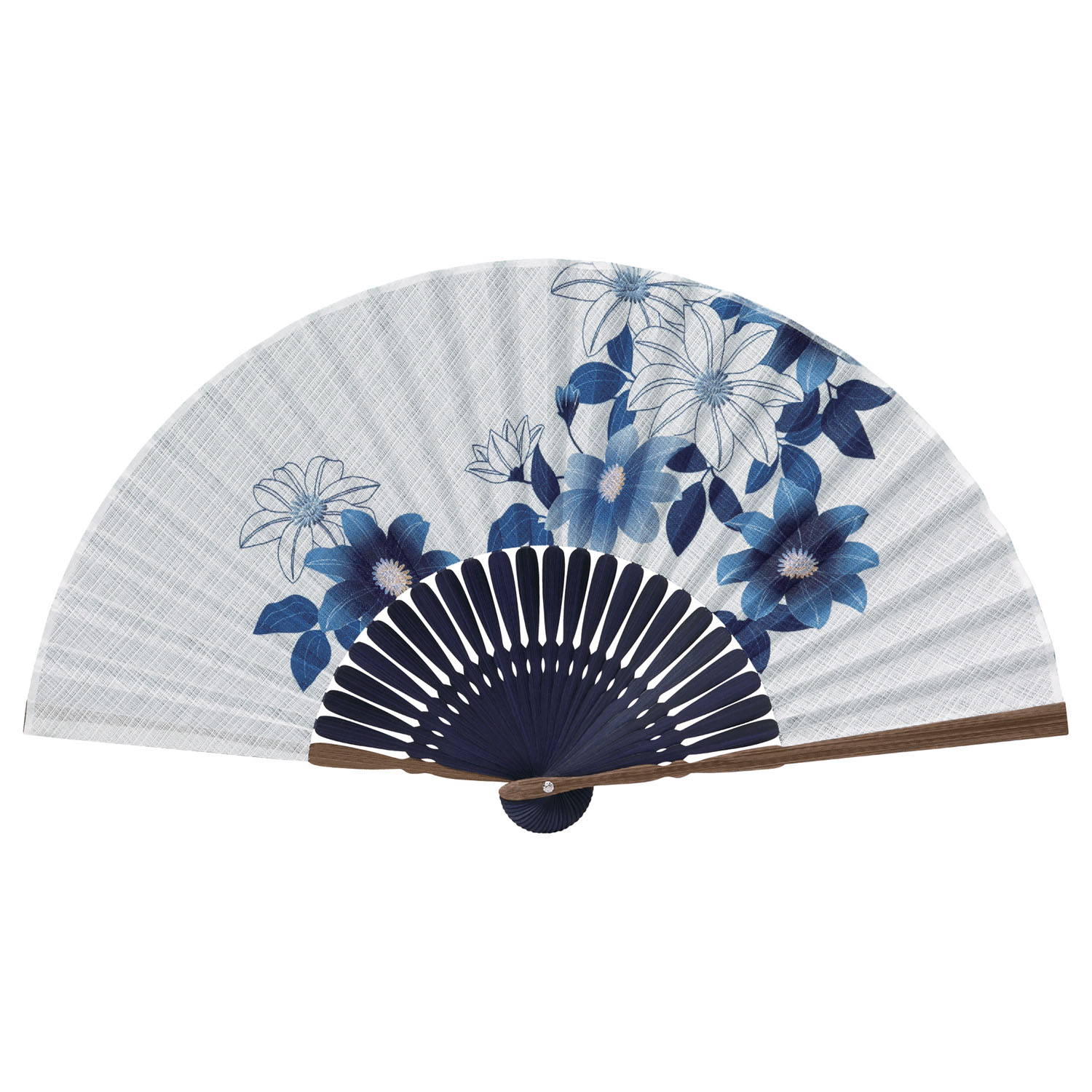 扇子セット藍花 鉄線 - 画像2