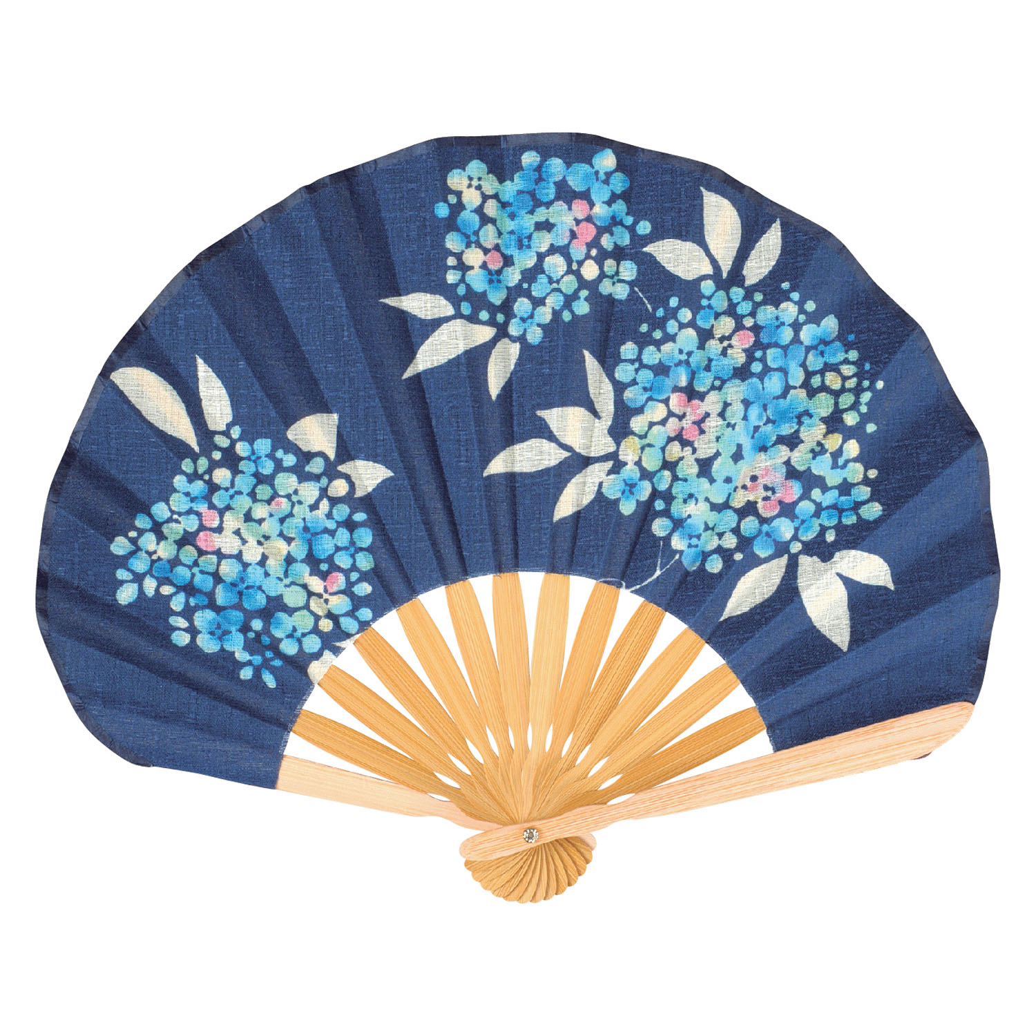 婦人扇子 あじさい - 画像3