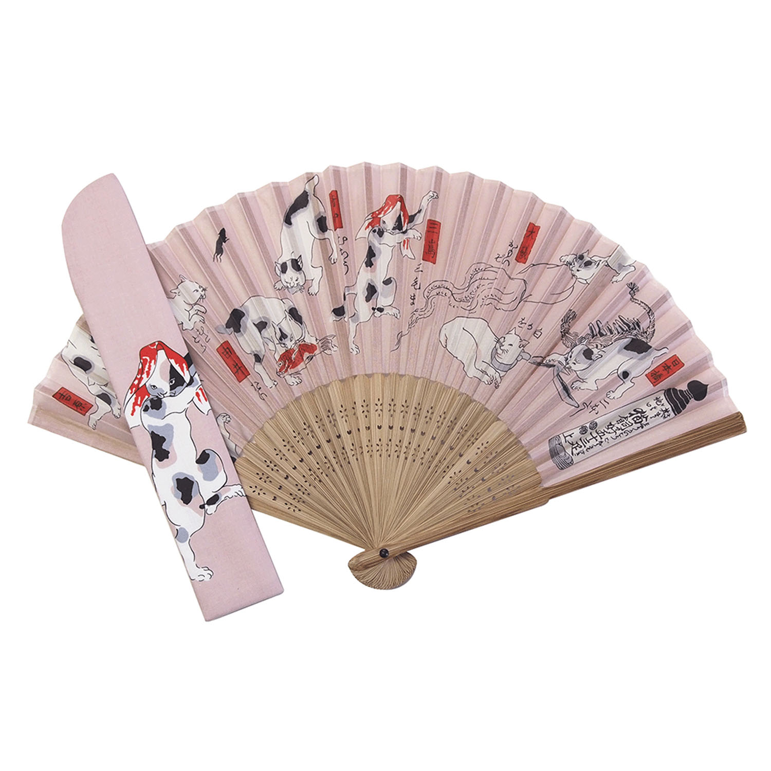 【2026年3月17日より価格変更】扇子袋付セット 国芳ねこ - 画像1