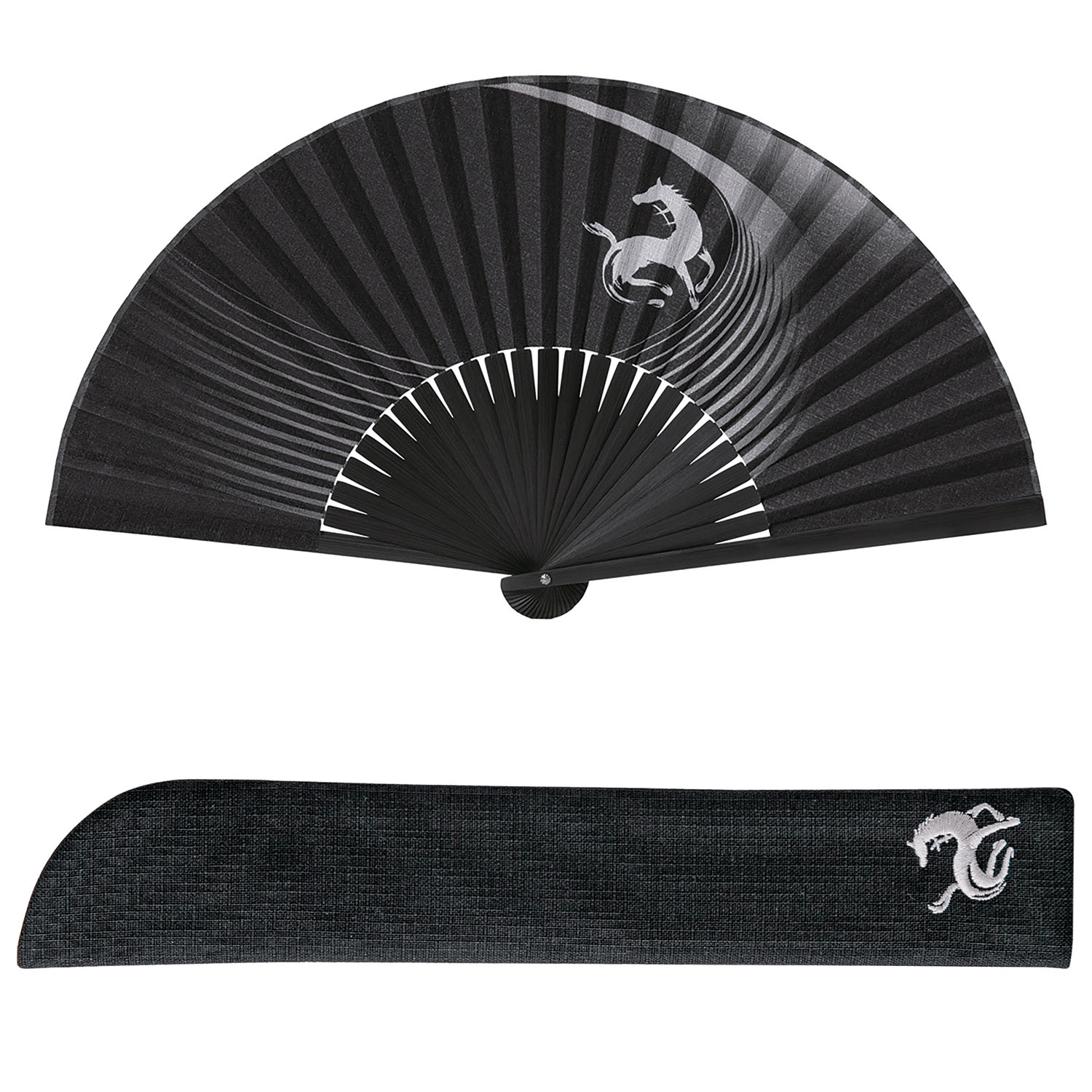 紳士扇子セット招福馬