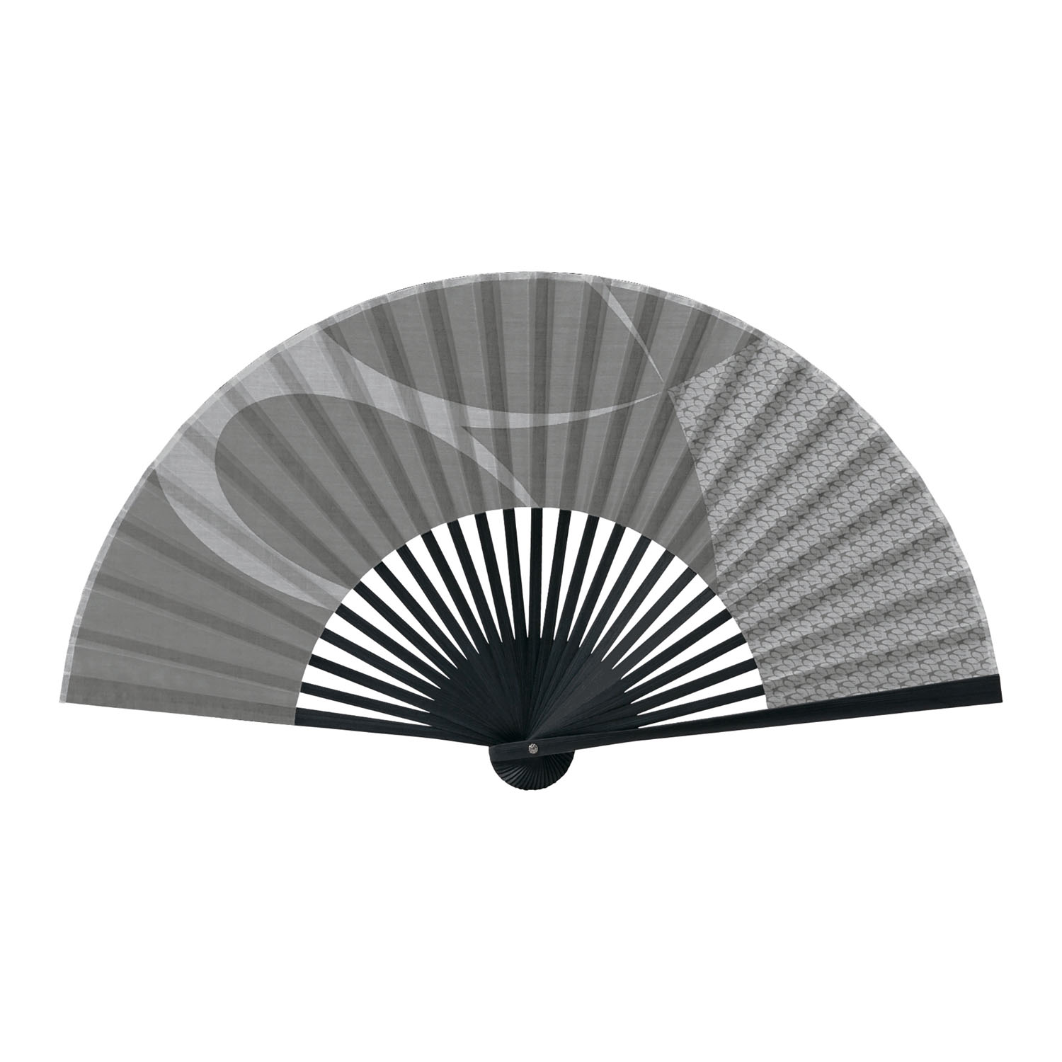 紳士扇子 ツバメグレー - 画像1
