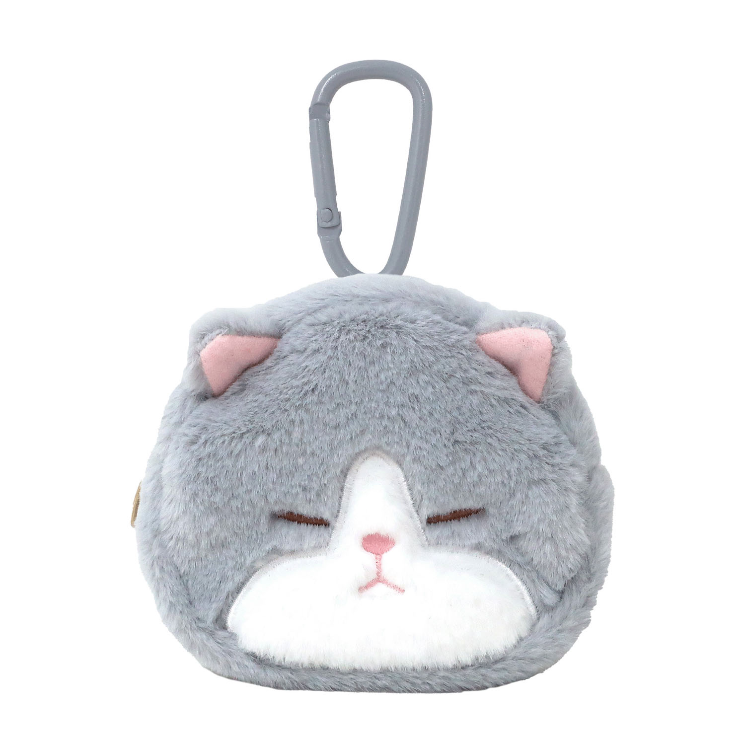 ぼうみたいなねこ カラビナ付きミニポーチ ねずぼう - 画像1