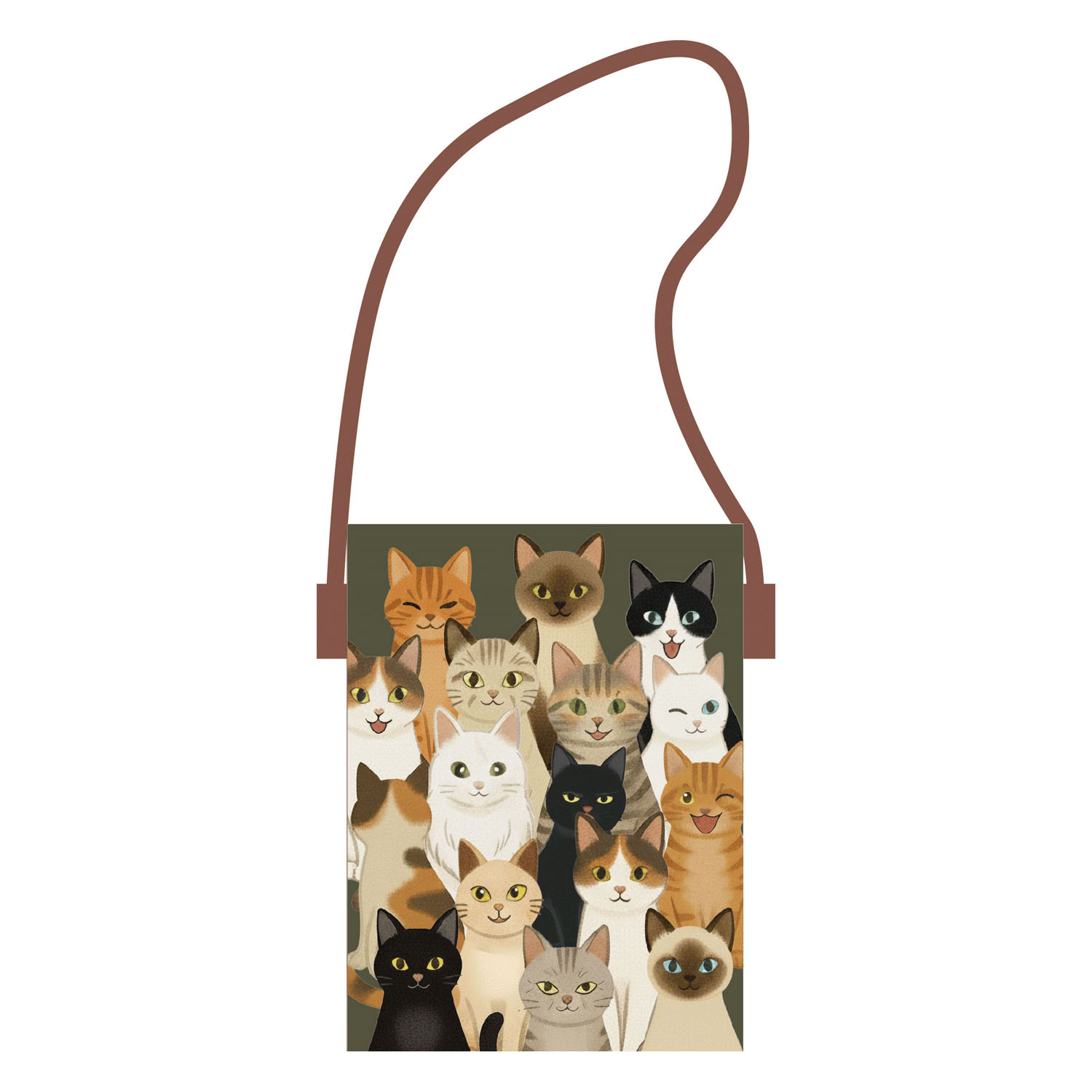 スマホポシェット ねこ×ねこ