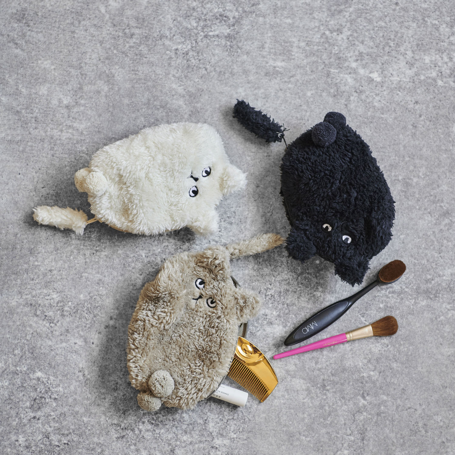 ニャンタマボアポーチ グレー - 画像2