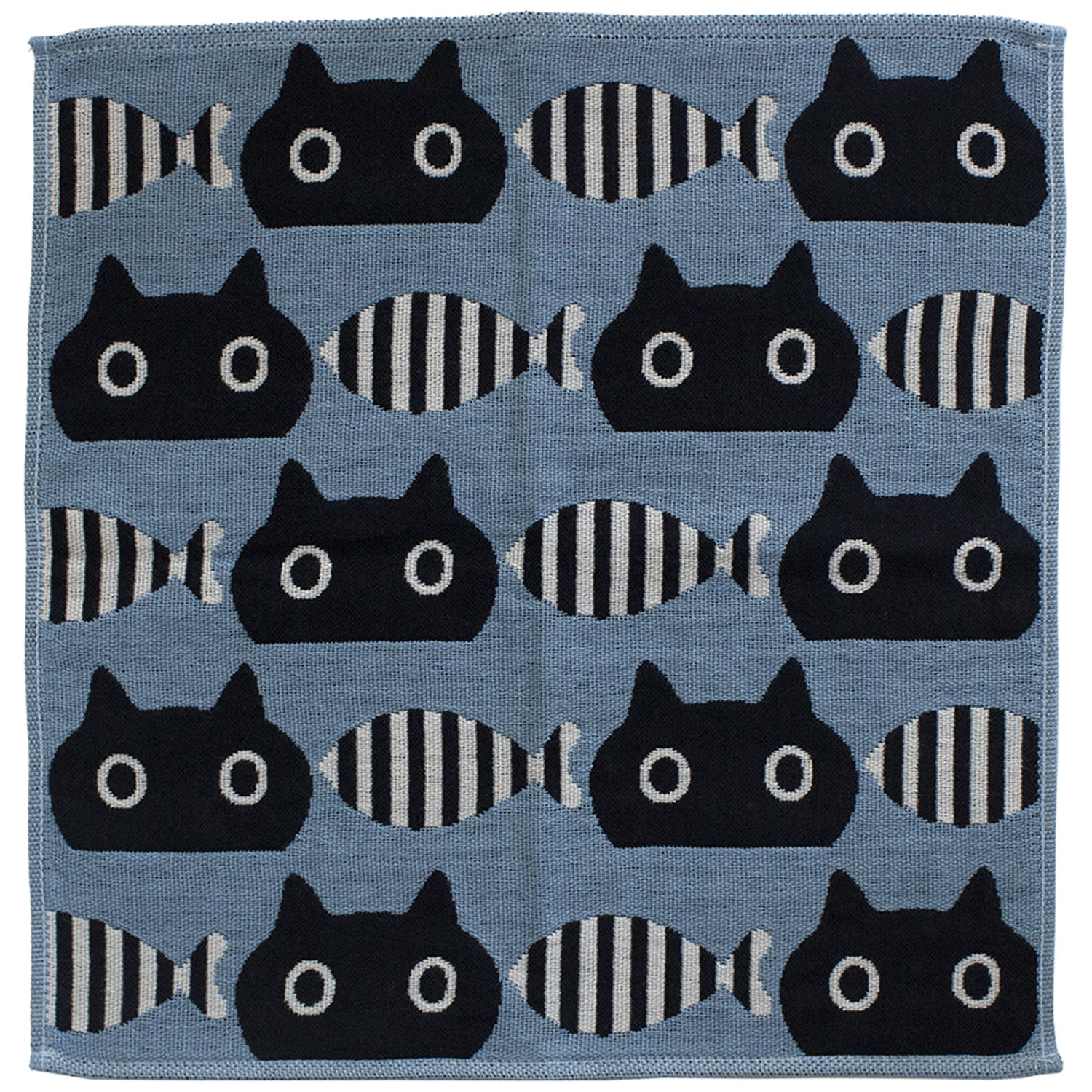 MEME3重ガーゼハンカチ MEMEとお魚 - 画像4