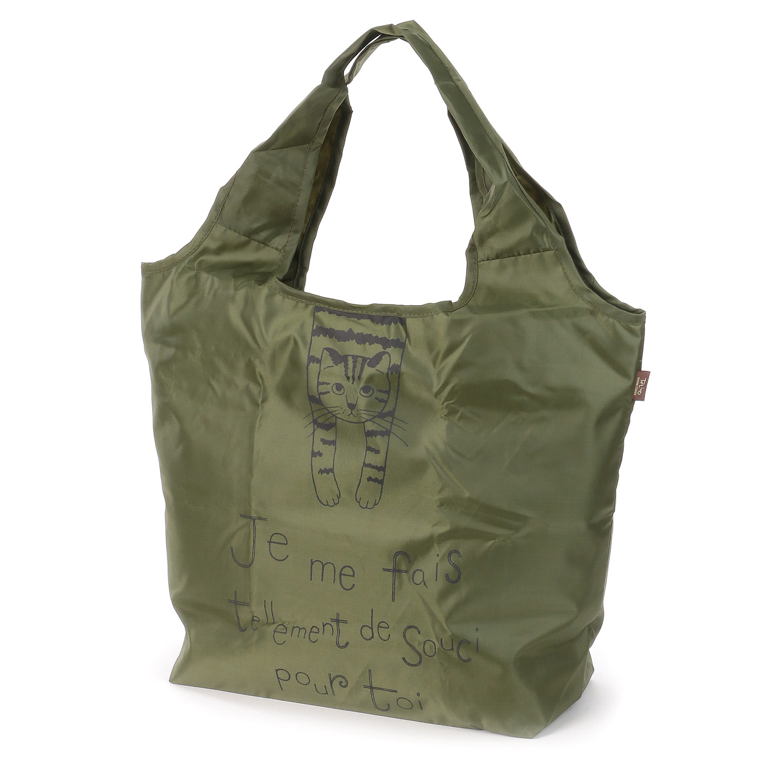 タルティーヌ保冷エコバッグ ぶら下がり オリーブ - 画像2