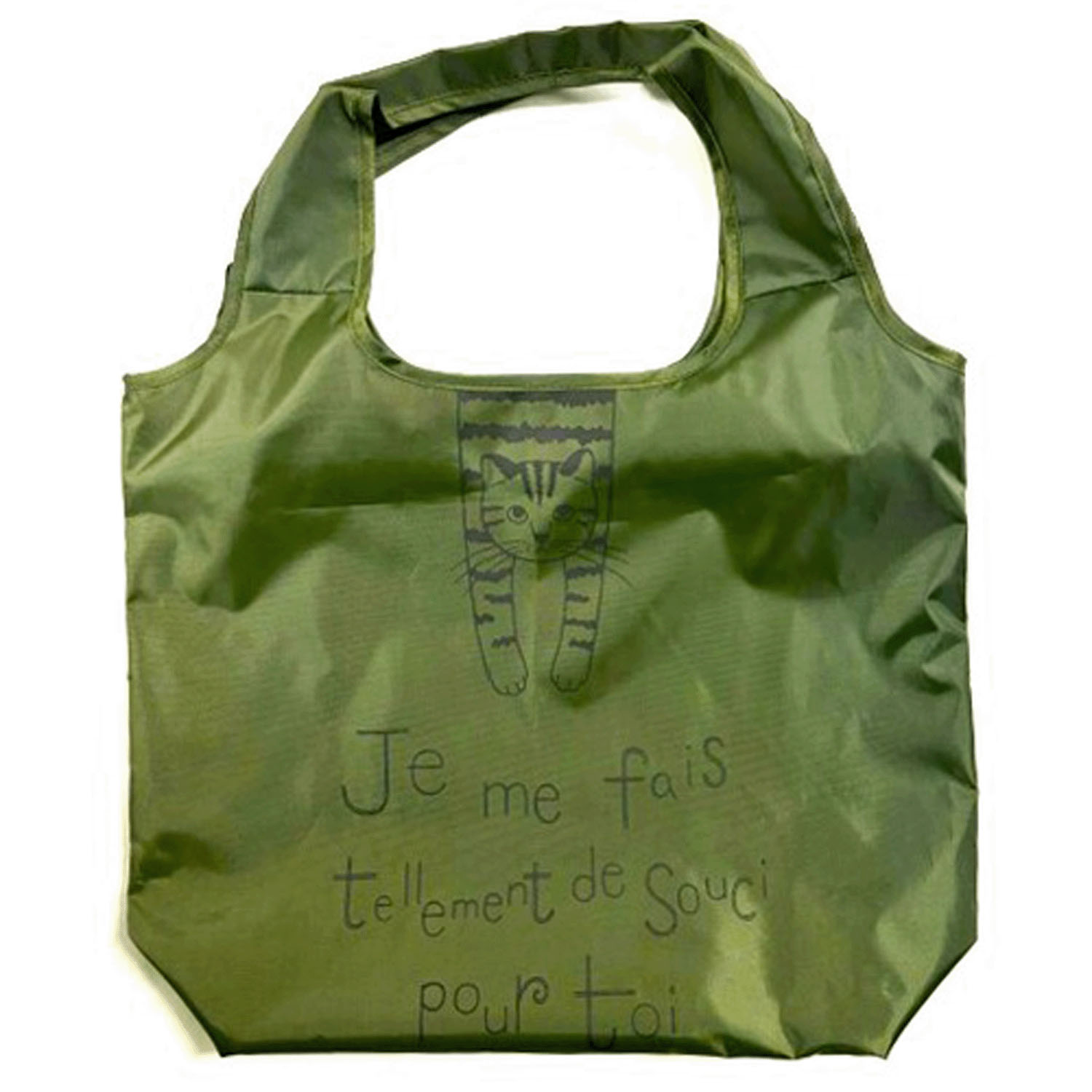 タルティーヌ保冷エコバッグ ぶら下がり オリーブ - 画像1