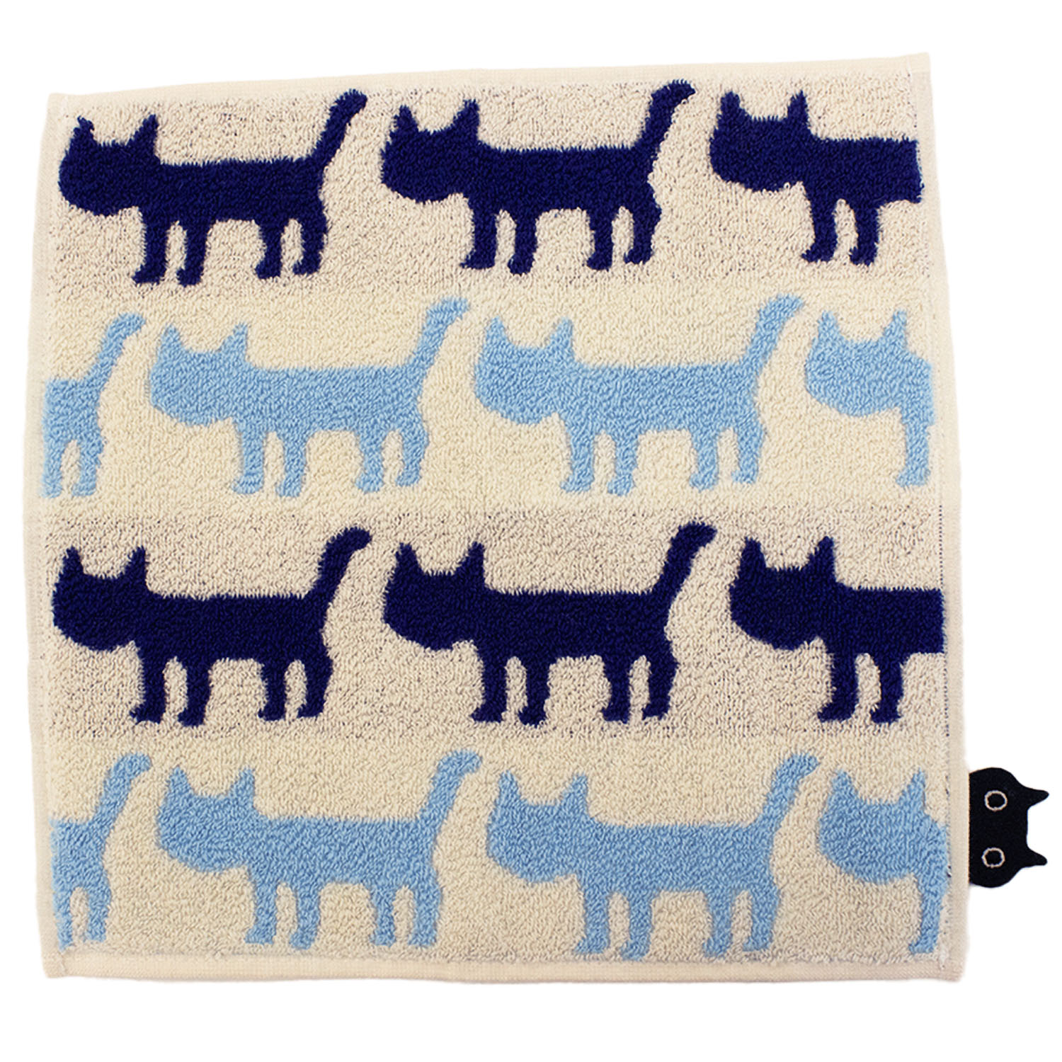 タオルハンカチ シルエット猫 - 画像4