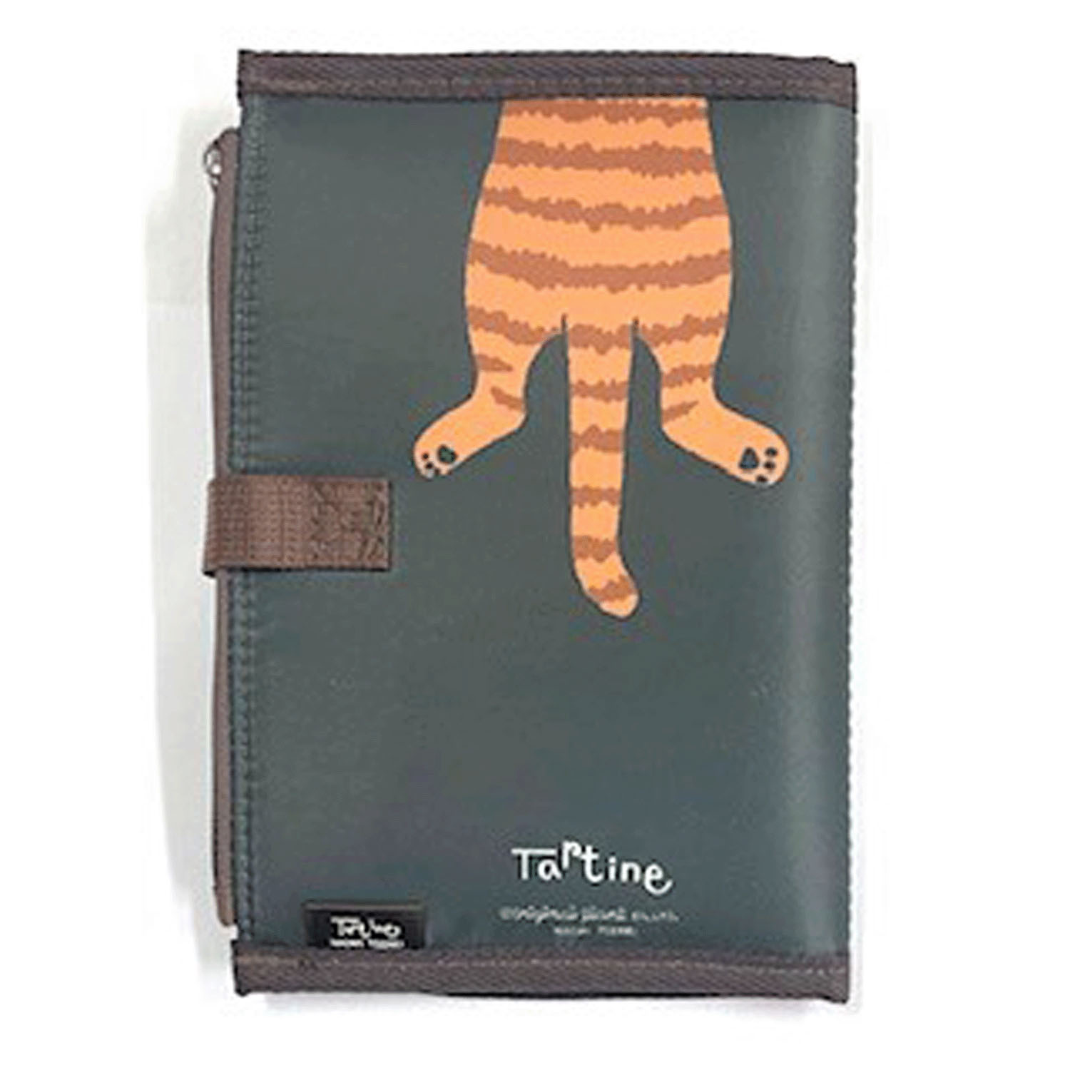 タルティーヌマルチケース ぶら下がり猫 ダークオリーブ - 画像2