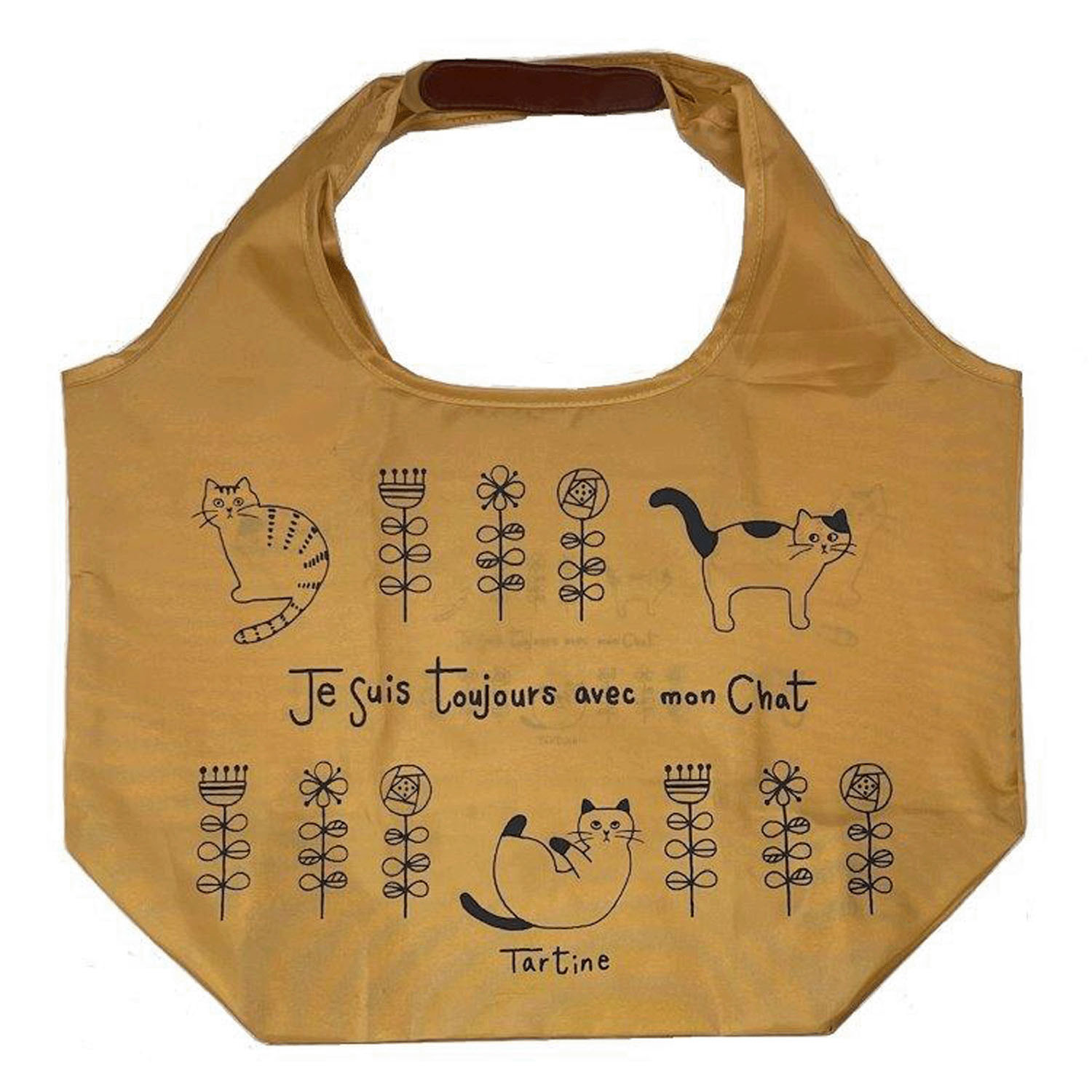 タルティーヌ横型エコバッグ オレンジ