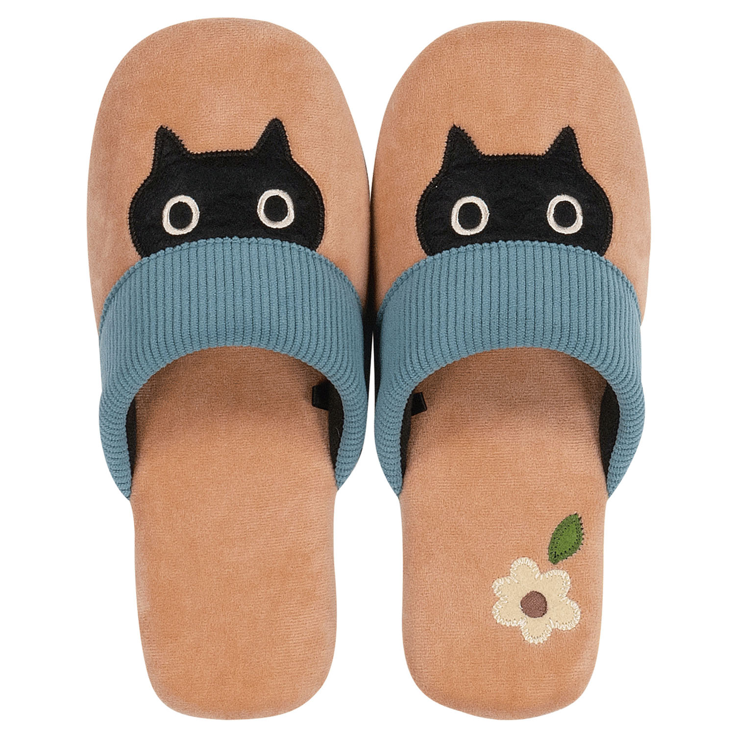 マタノアツコ スリッパL  メメ ブラウン - 画像1