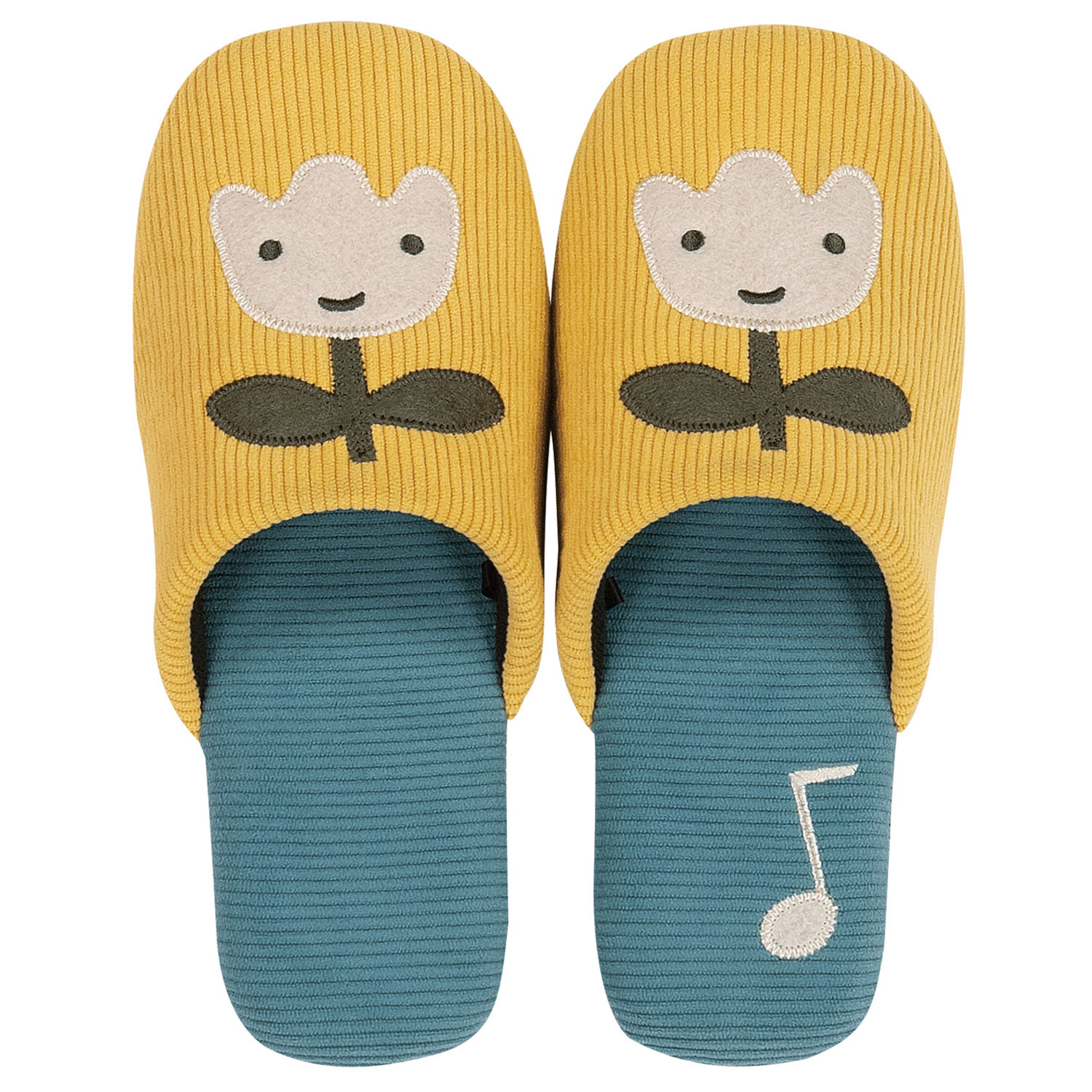 マタノアツコ スリッパM チューリップ イエロー - 画像1