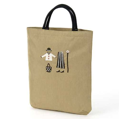 ATSUKO MATANO 刺繍バッグ クローゼット モカ - 画像1