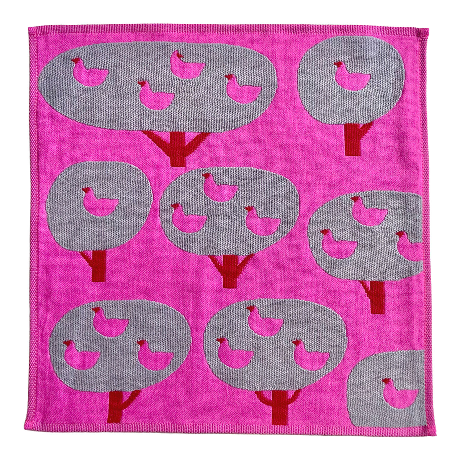 マタノアツコ 3重ガーゼハンカチ 小鳥の森 - 画像3