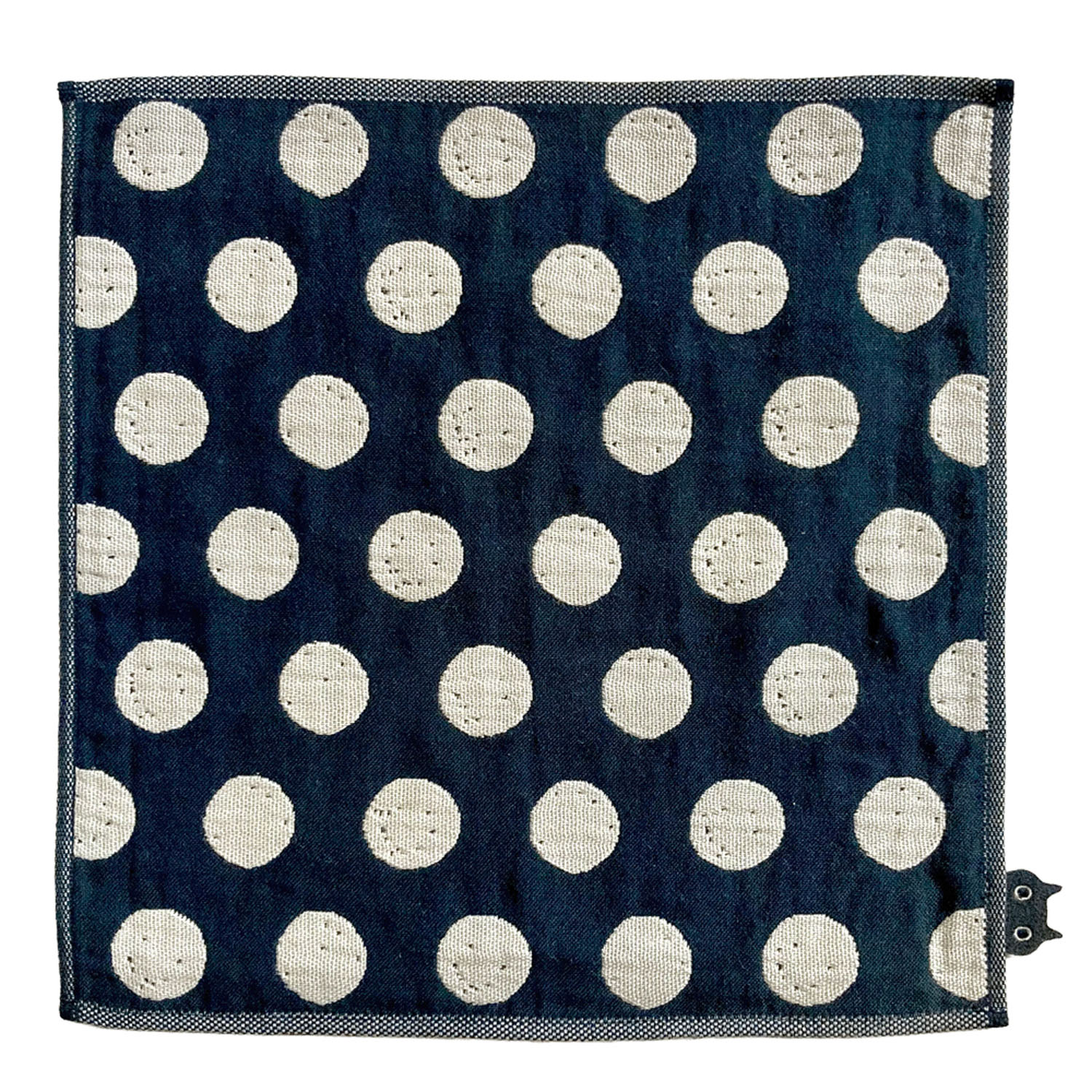 マタノアツコ 3重ガーゼハンカチ 大胆なモノトーン