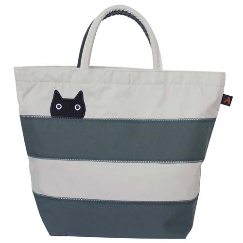 ATSUKO MATANO ミニバッグ ボーダー猫