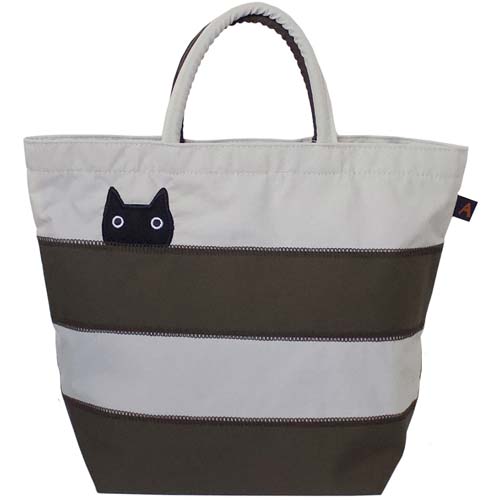 ATSUKO MATANO ミニバッグ ボーダー猫