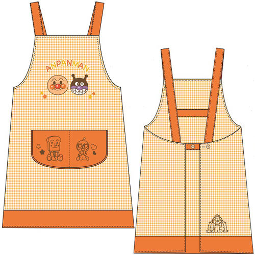 アンパンマンH型エプロン オレンジ - 画像1