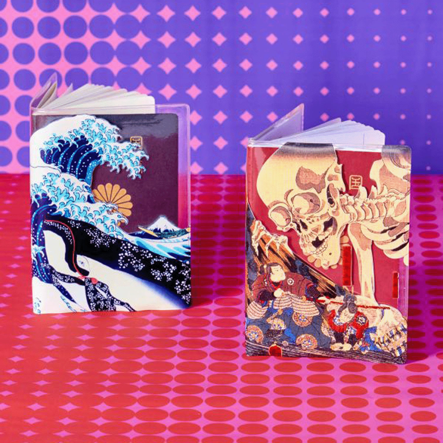 浮世絵パスポートカバー