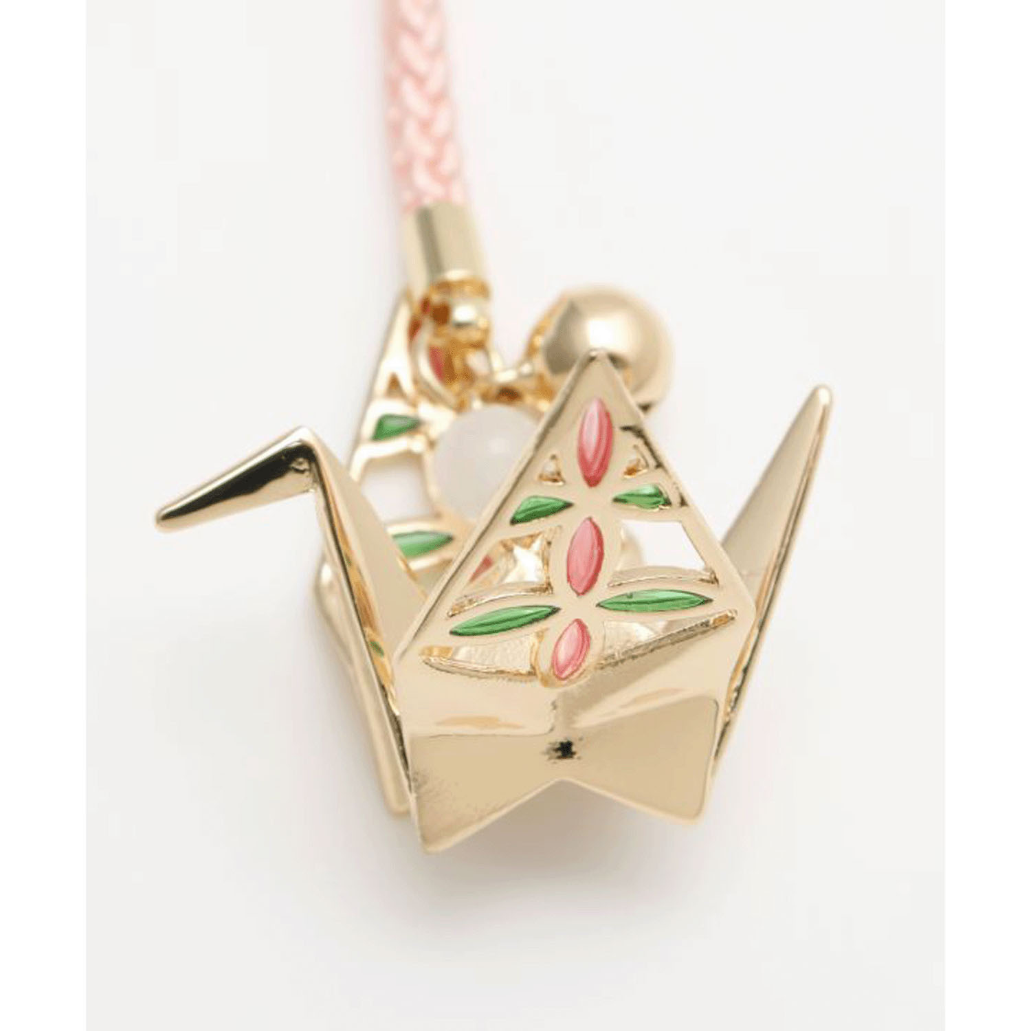 折り鶴 透け色ストラップ - 画像2