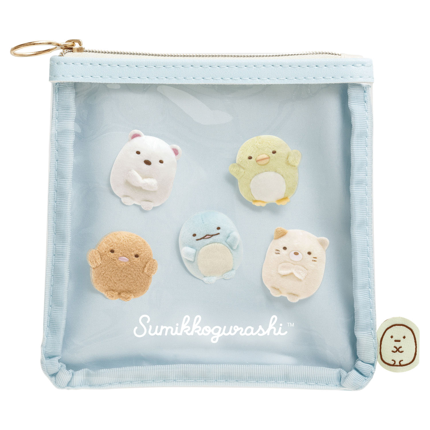 すみっコぐらし  スクエアフラットポーチ ぬいフォトシリーズ - 画像1