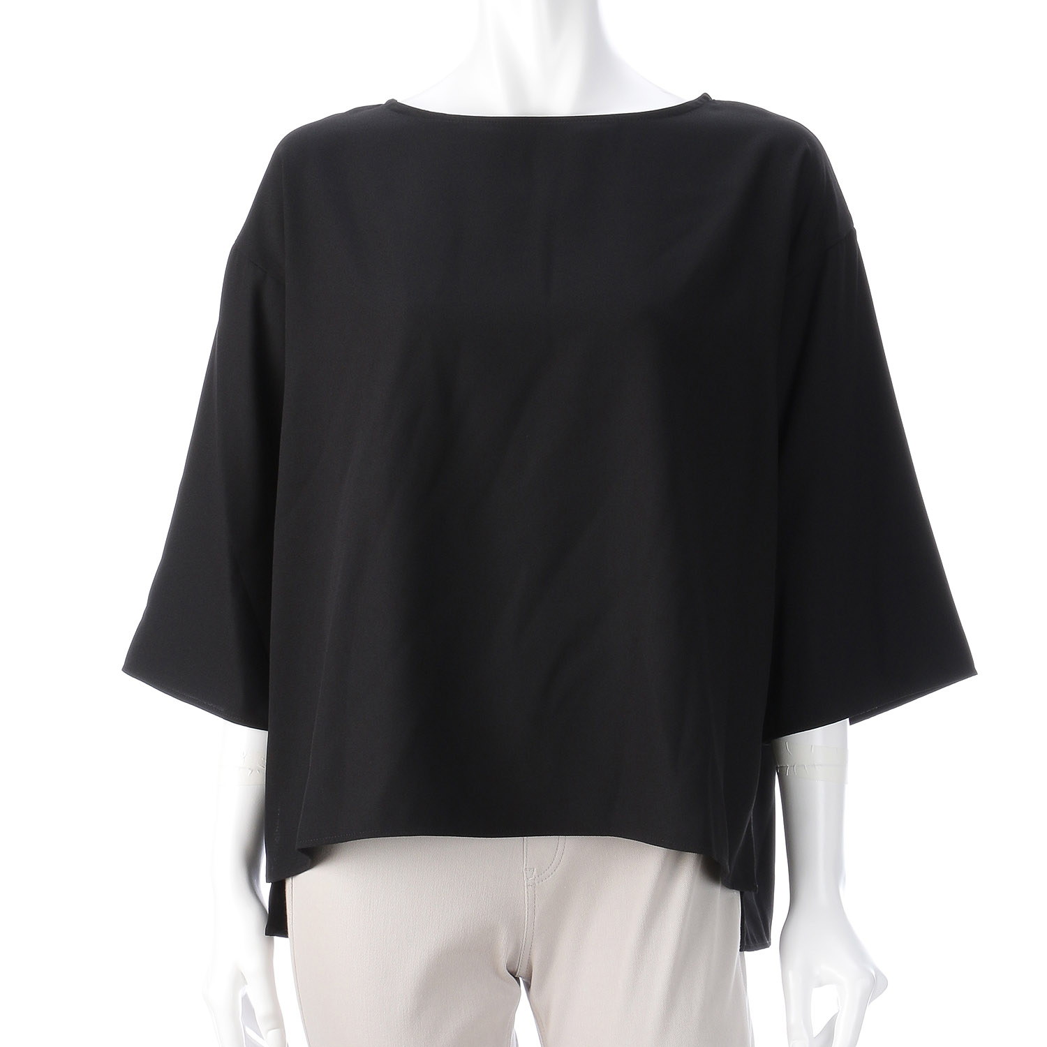 Anna Kerry 7分袖デシンブラウス - 画像3