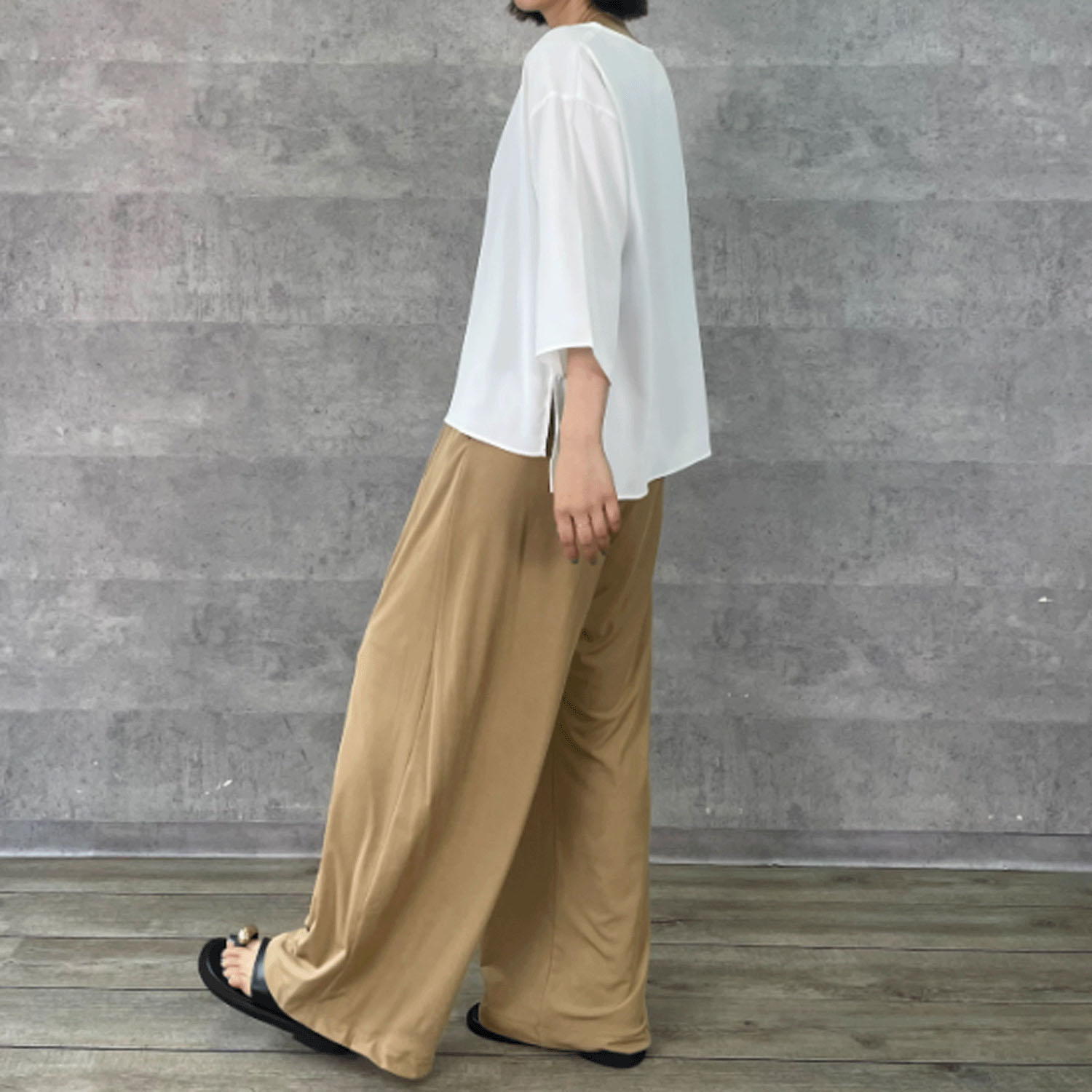 Anna Kerry 7分袖デシンブラウス - 画像6