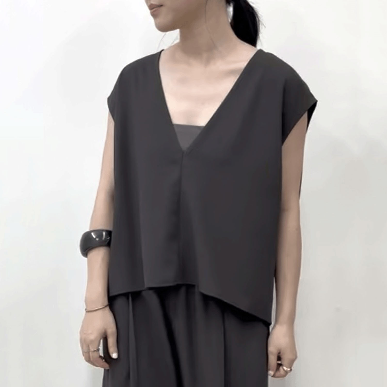 【Insta Live】cloche ノースリーブラウス＆パンツセット - 画像5