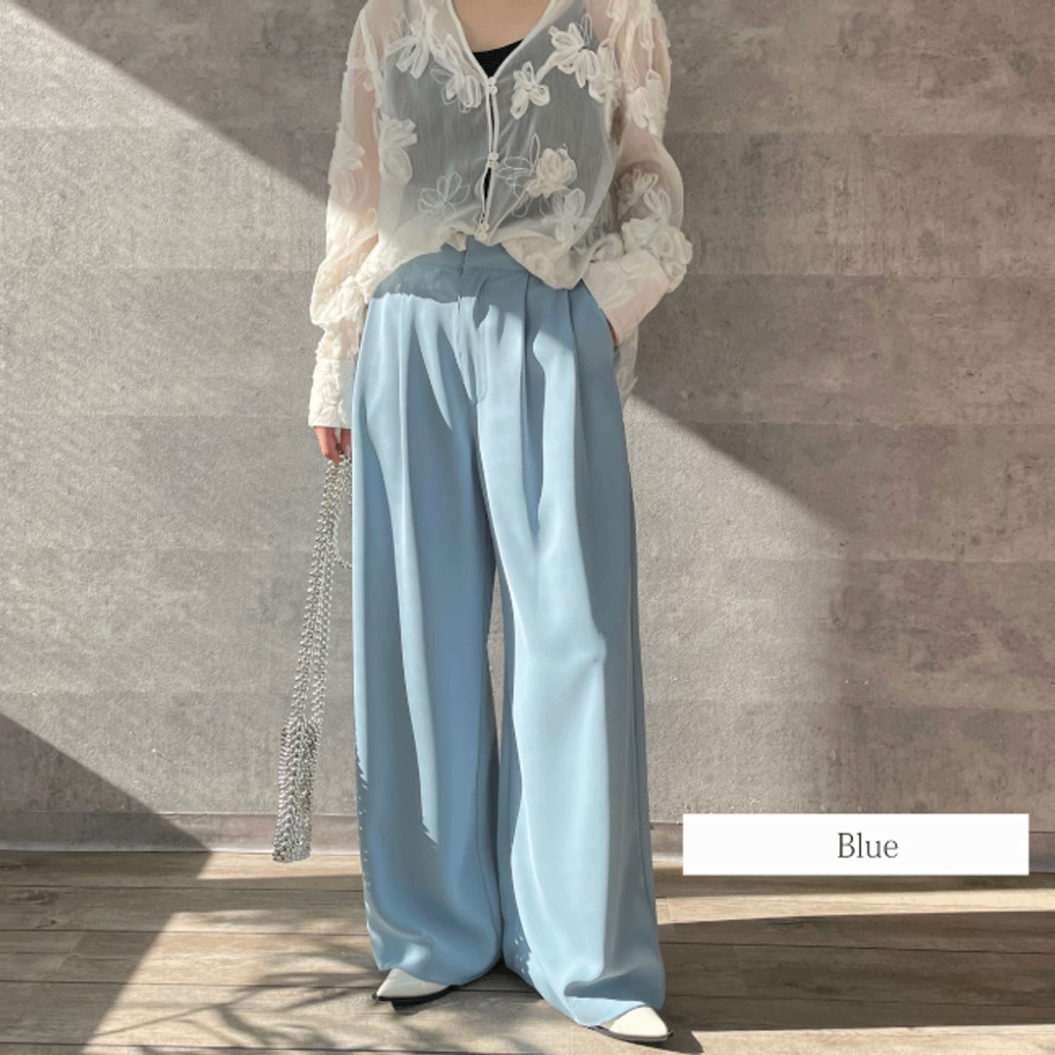 Anna Kerry 2タックワイドパンツ - 画像16