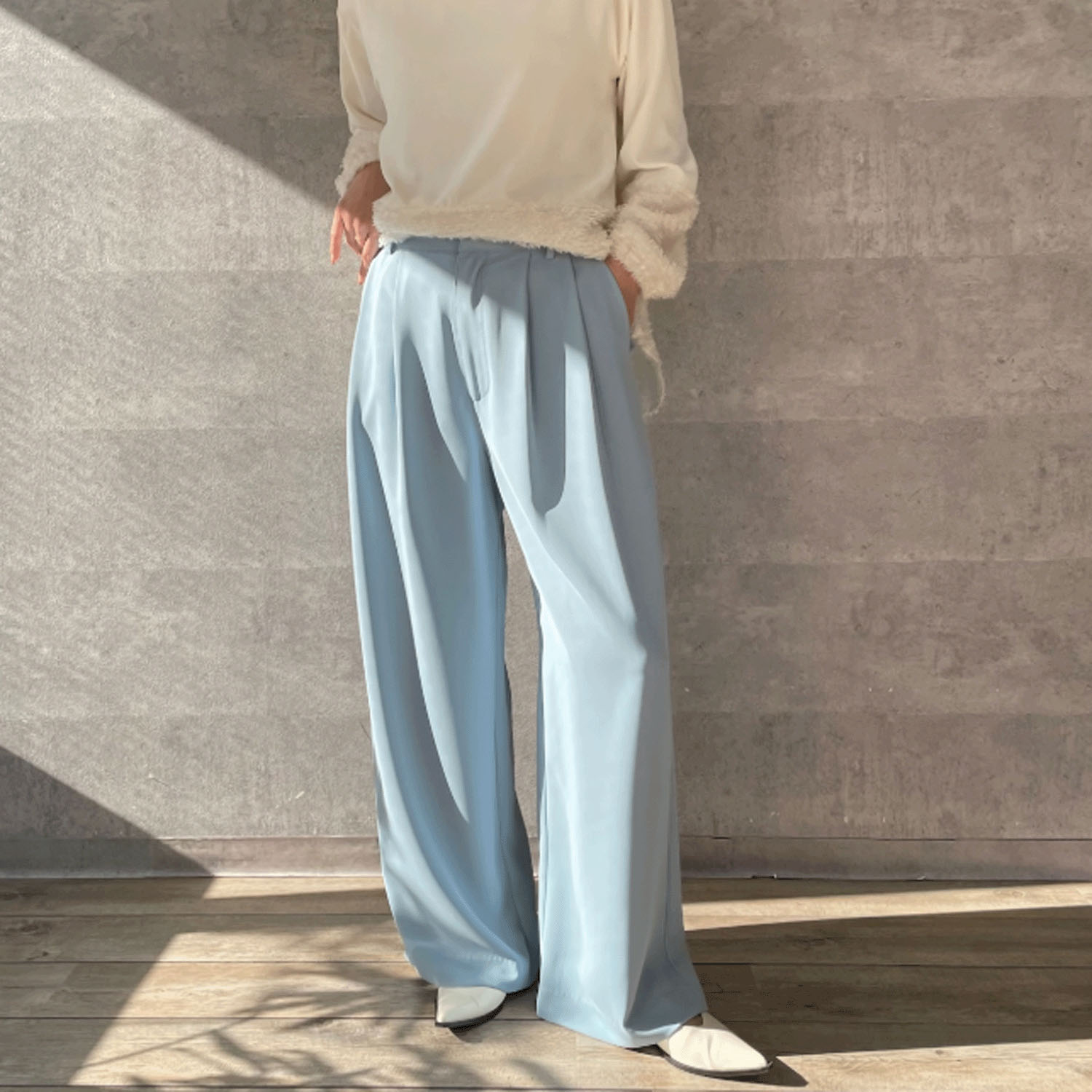 Anna Kerry 2タックワイドパンツ - 画像18