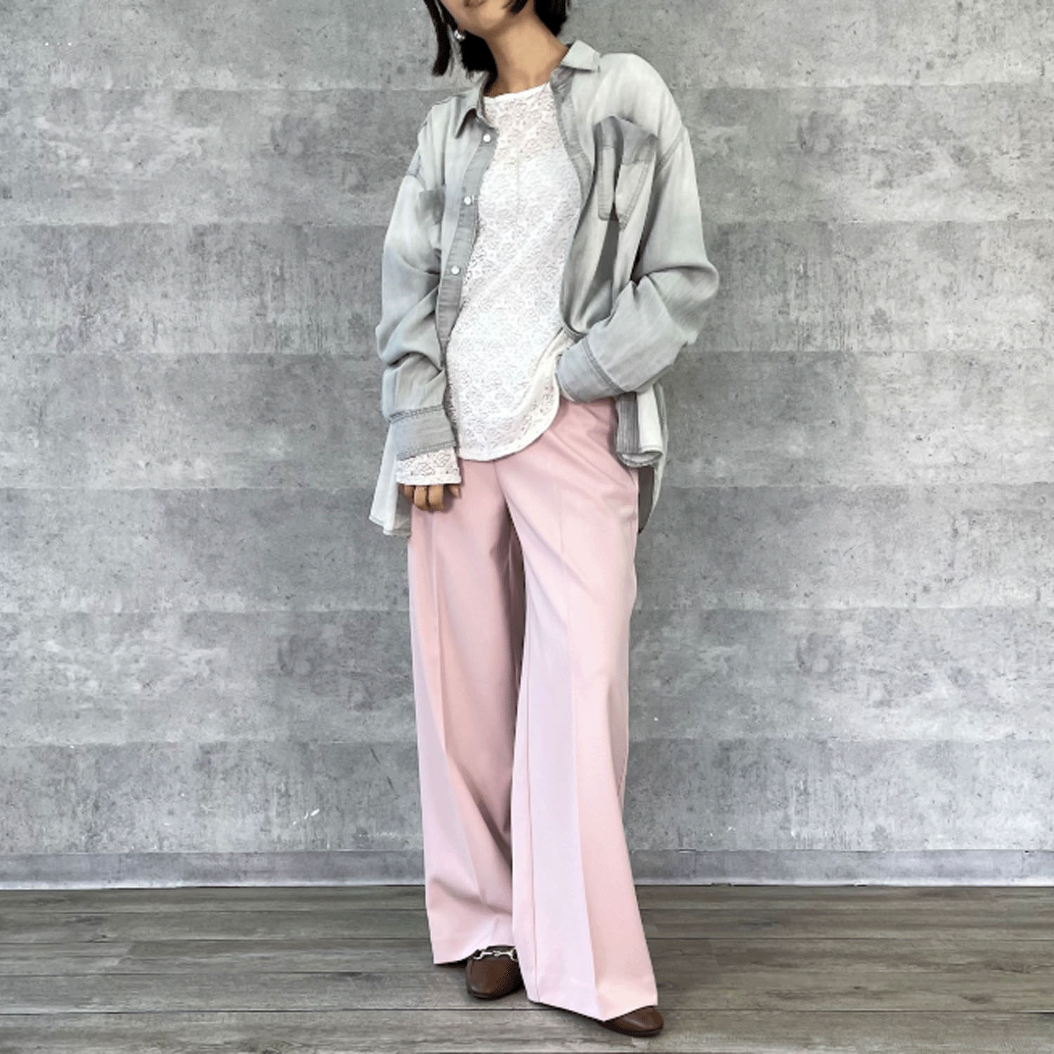 【Insta Live】Anna Kerry ワイドストレートパンツ - 画像26