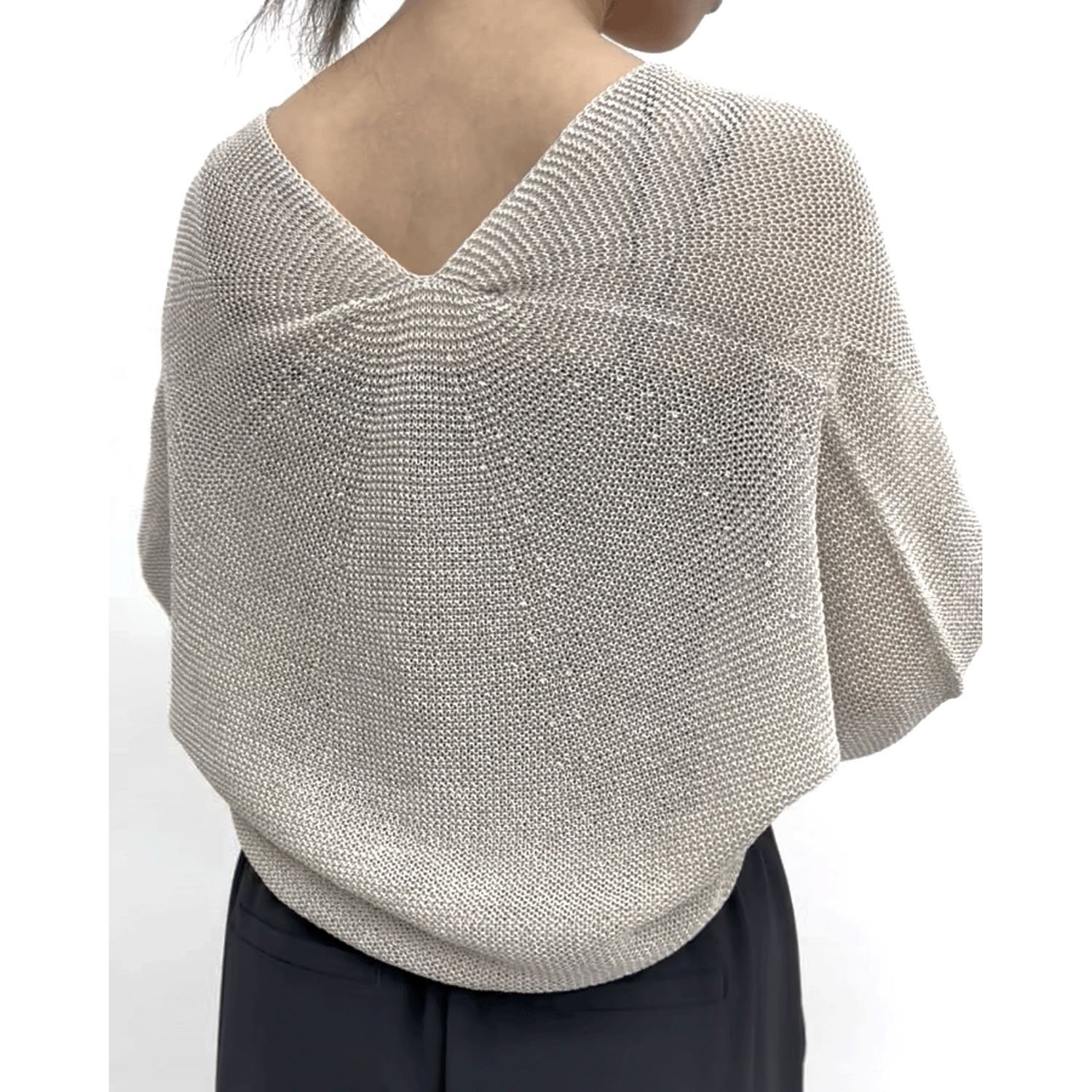 cloche 5分袖ニットカーディガン - 画像12